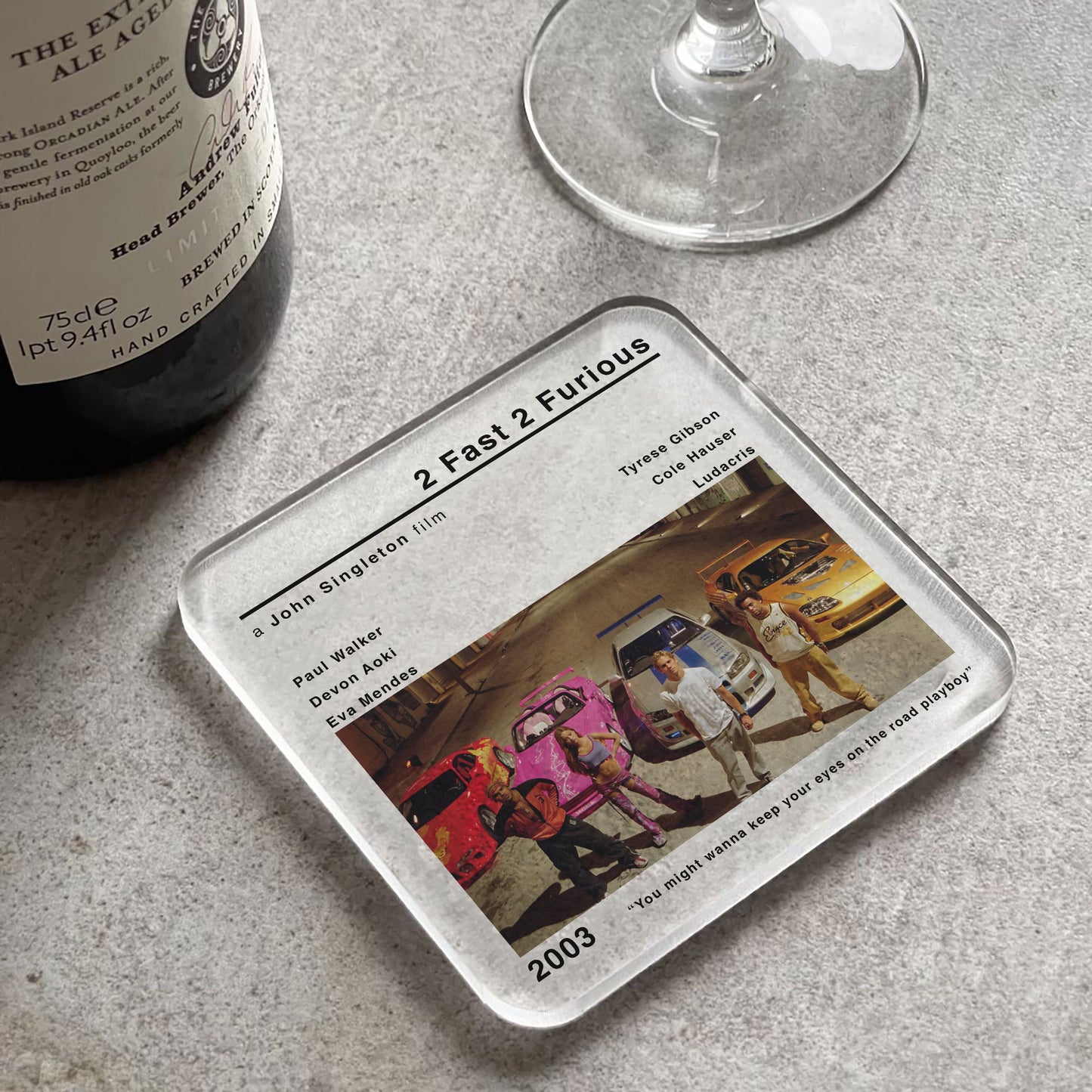 2 Fast 2 Furious Movie Film Coaster