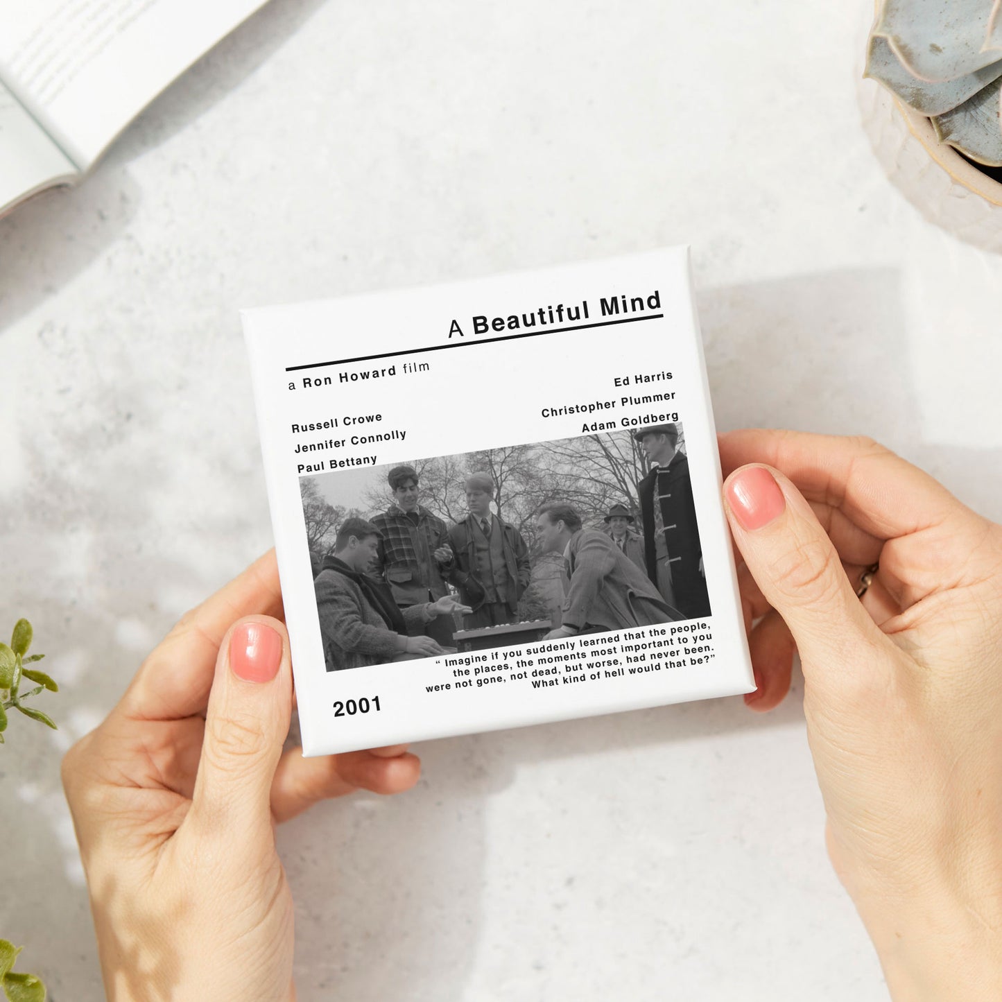 A Beautiful Mind Movie Film Coaster