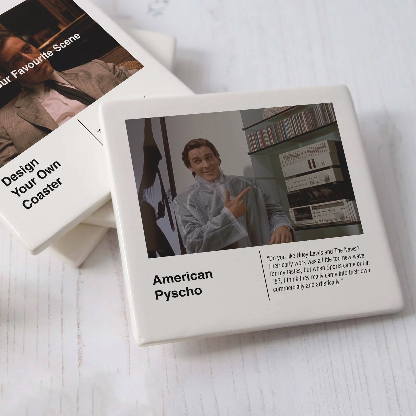 American Psycho Movie Drinks Coaster
