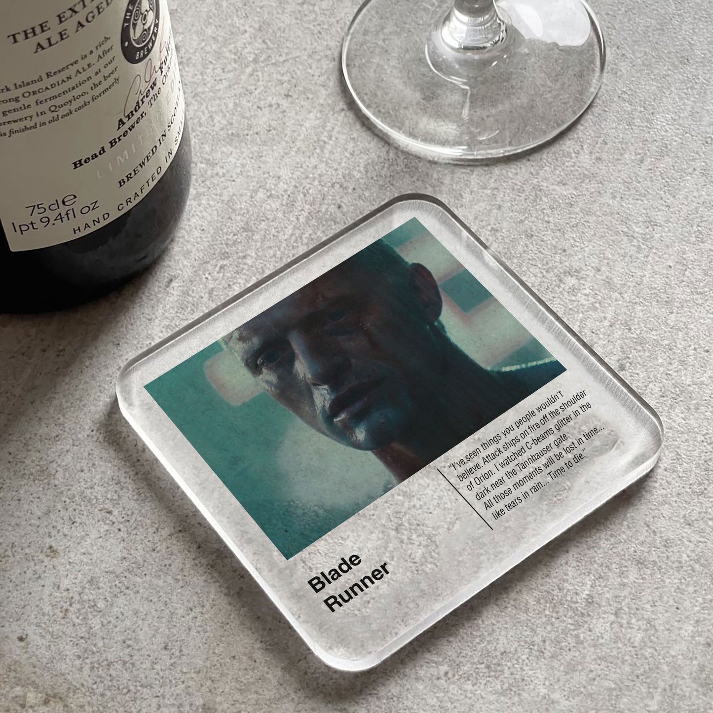 Blade Runner Tears In Rain Movie Drinks Coaster