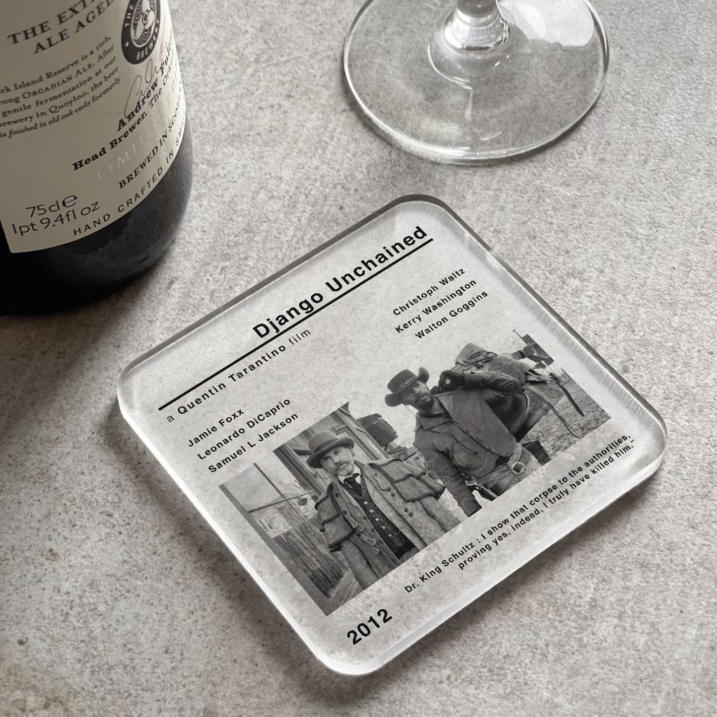 Django Unchained Movie Film Coaster