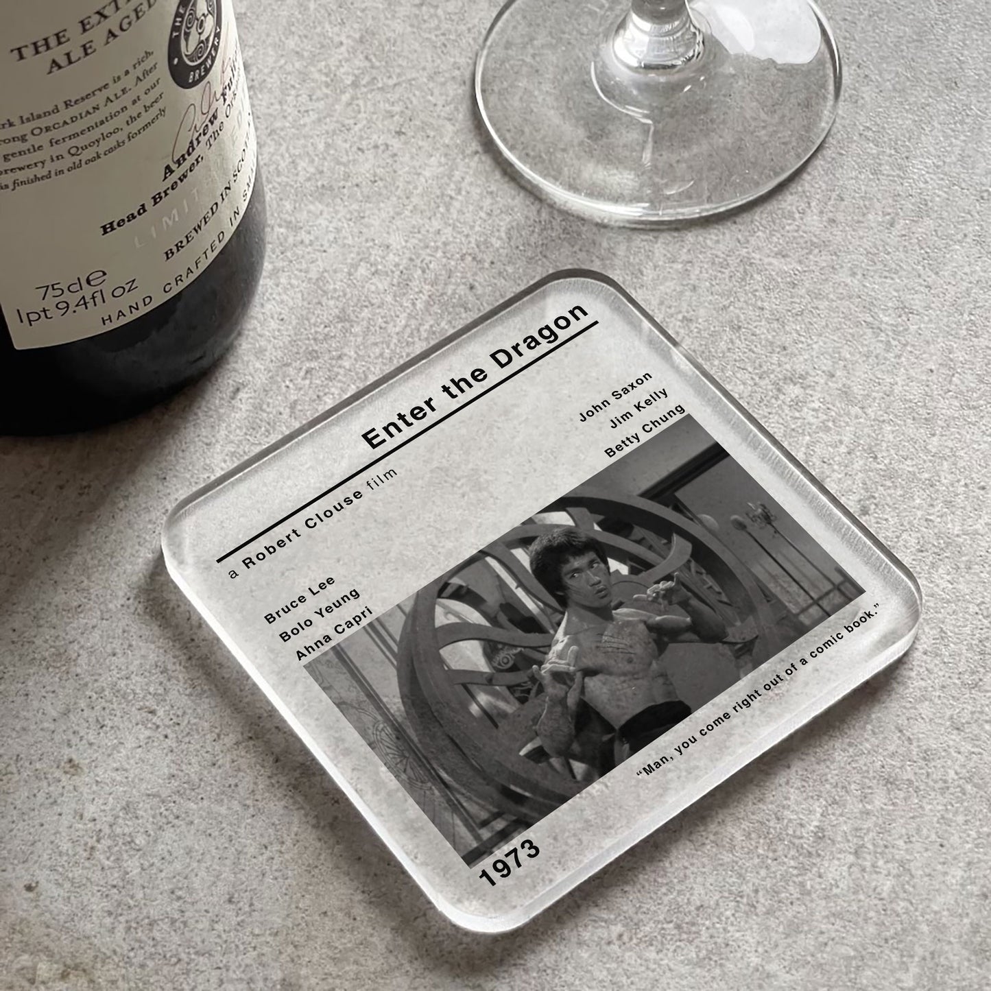 Enter The Dragon Movie Film Coaster