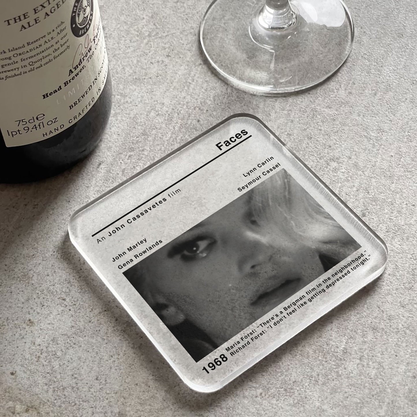 Faces Movie Film Coaster