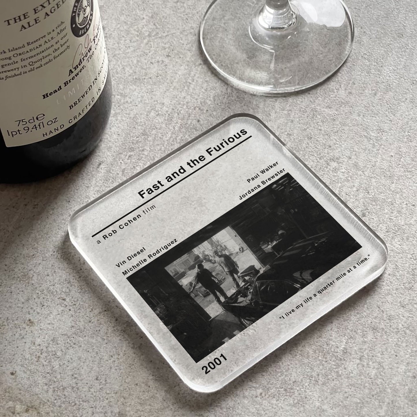 Fast And The Furious Movie Film Coaster