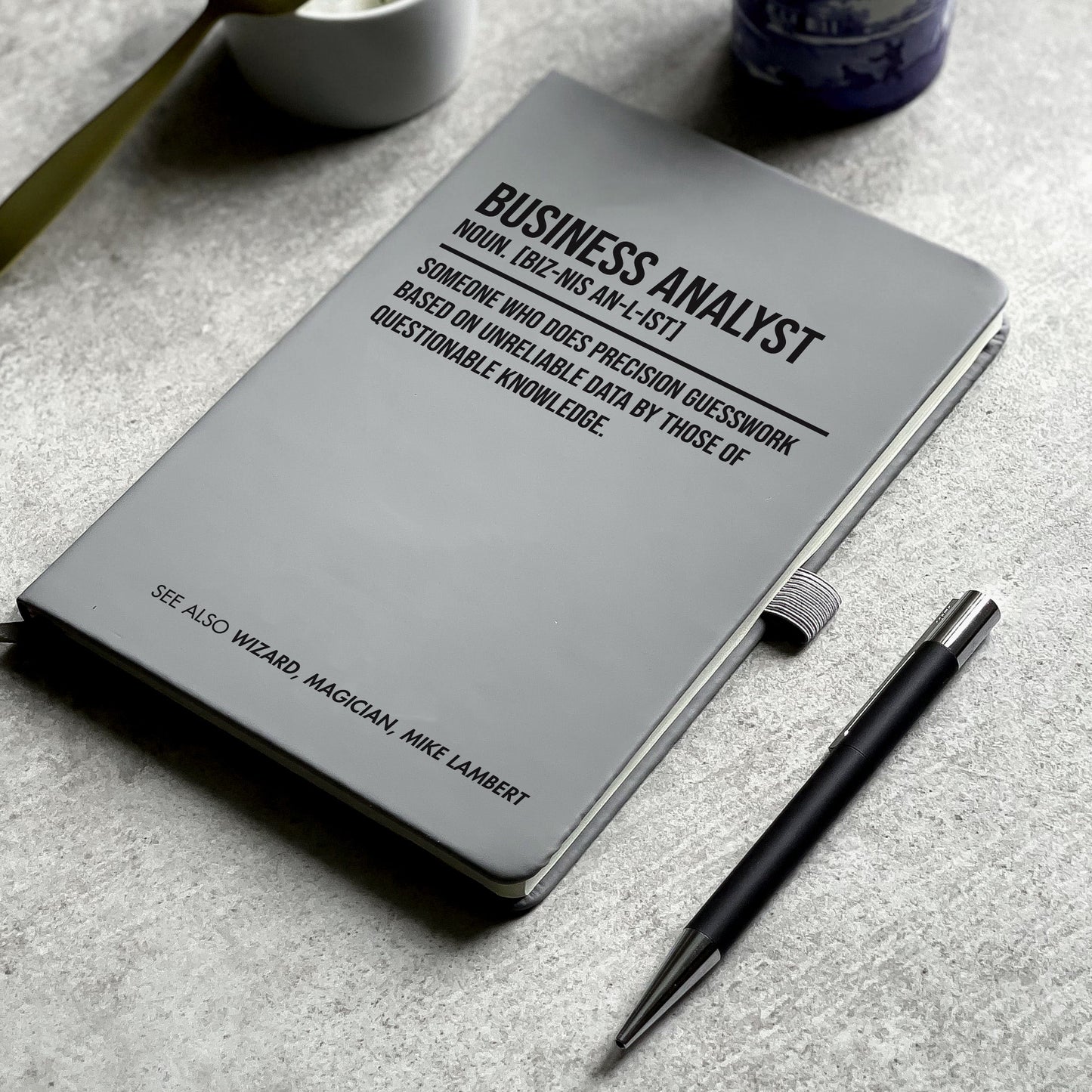 Funny Personalised "Business Analyst" Definition Notebook