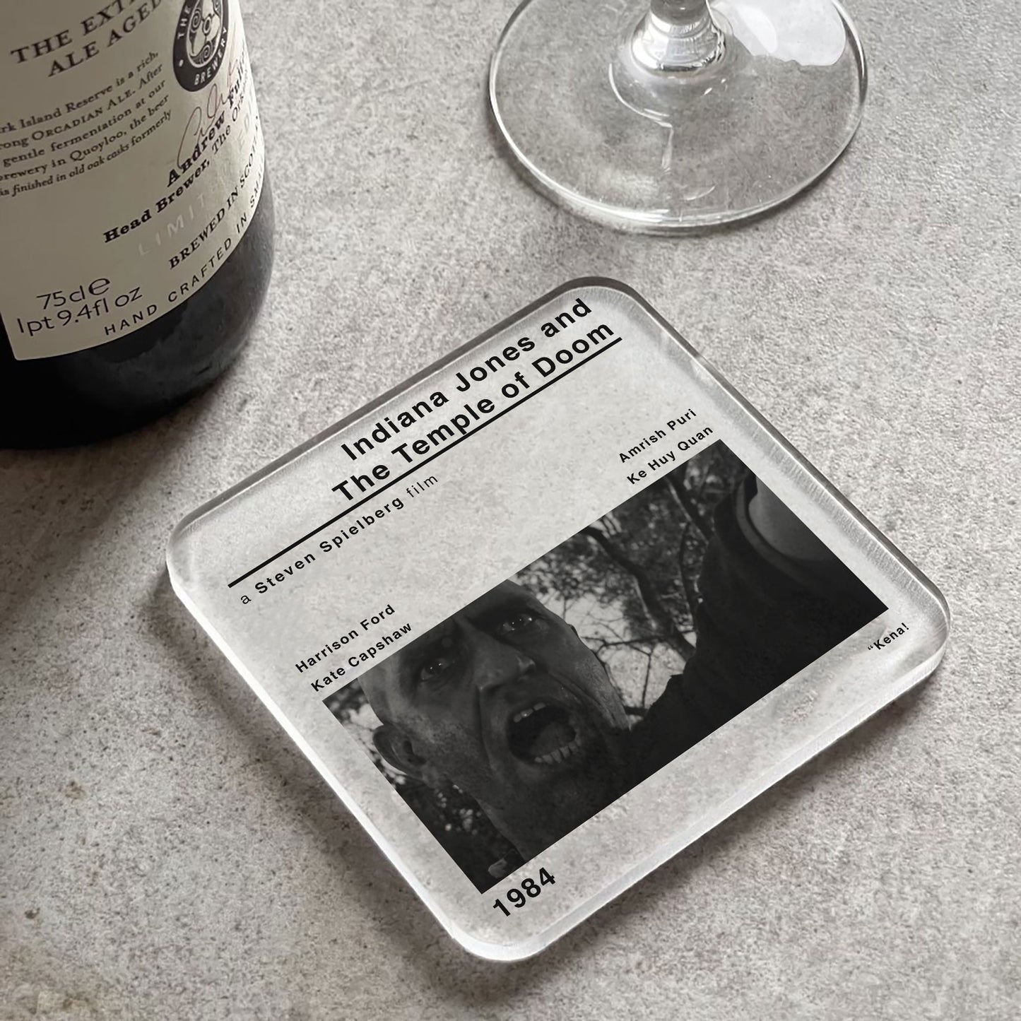 Indiana Jones and The Temple of Doom Movie Film Coaster