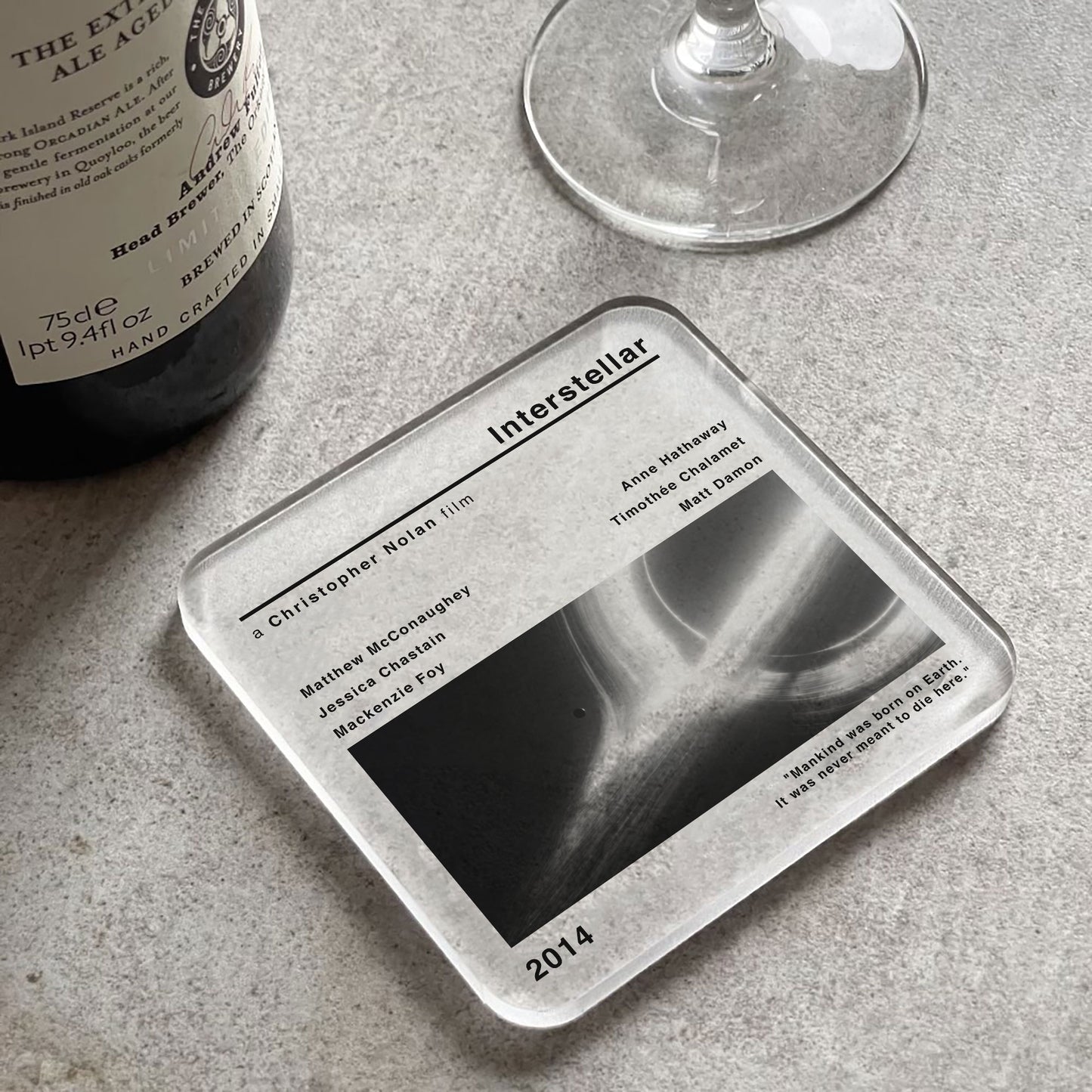 Interstellar Movie Film Coaster