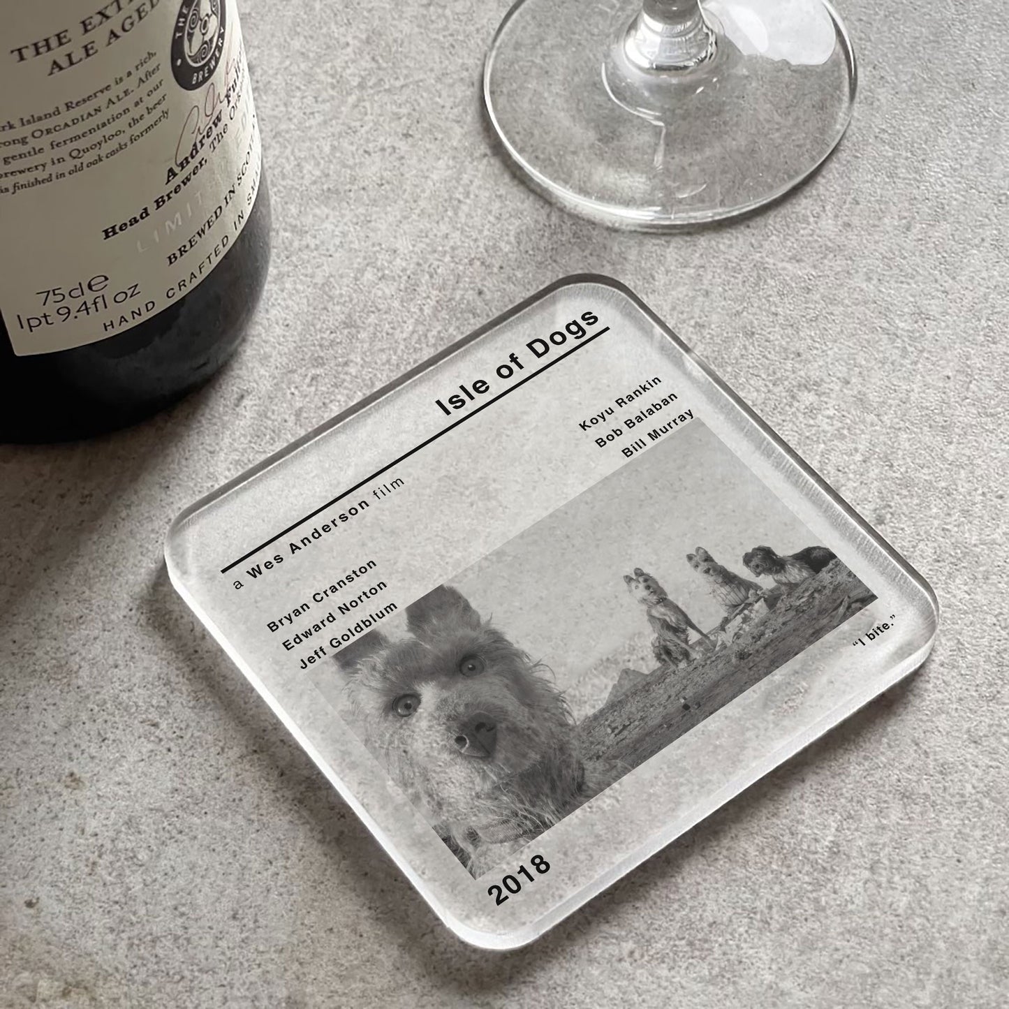 Isle Of Dogs Movie Film Coaster