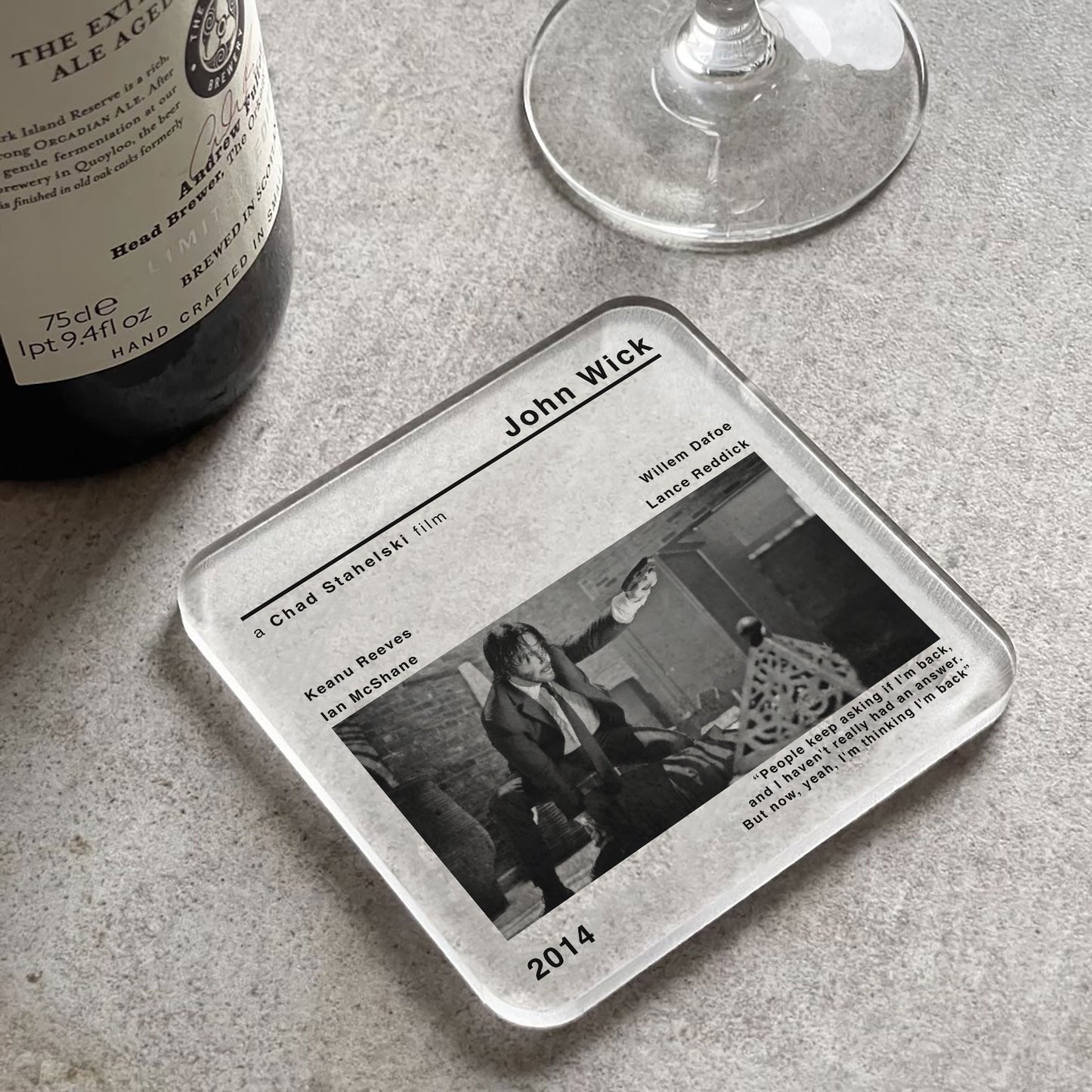 John Wick Movie Film Coaster