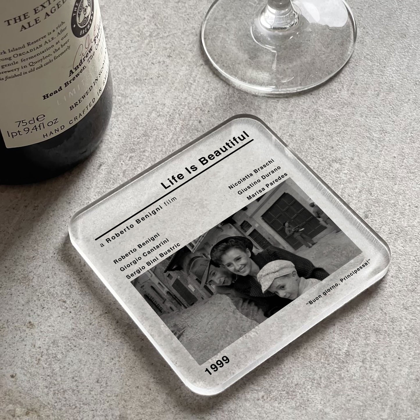 Life Is Beautiful Movie Film Coaster