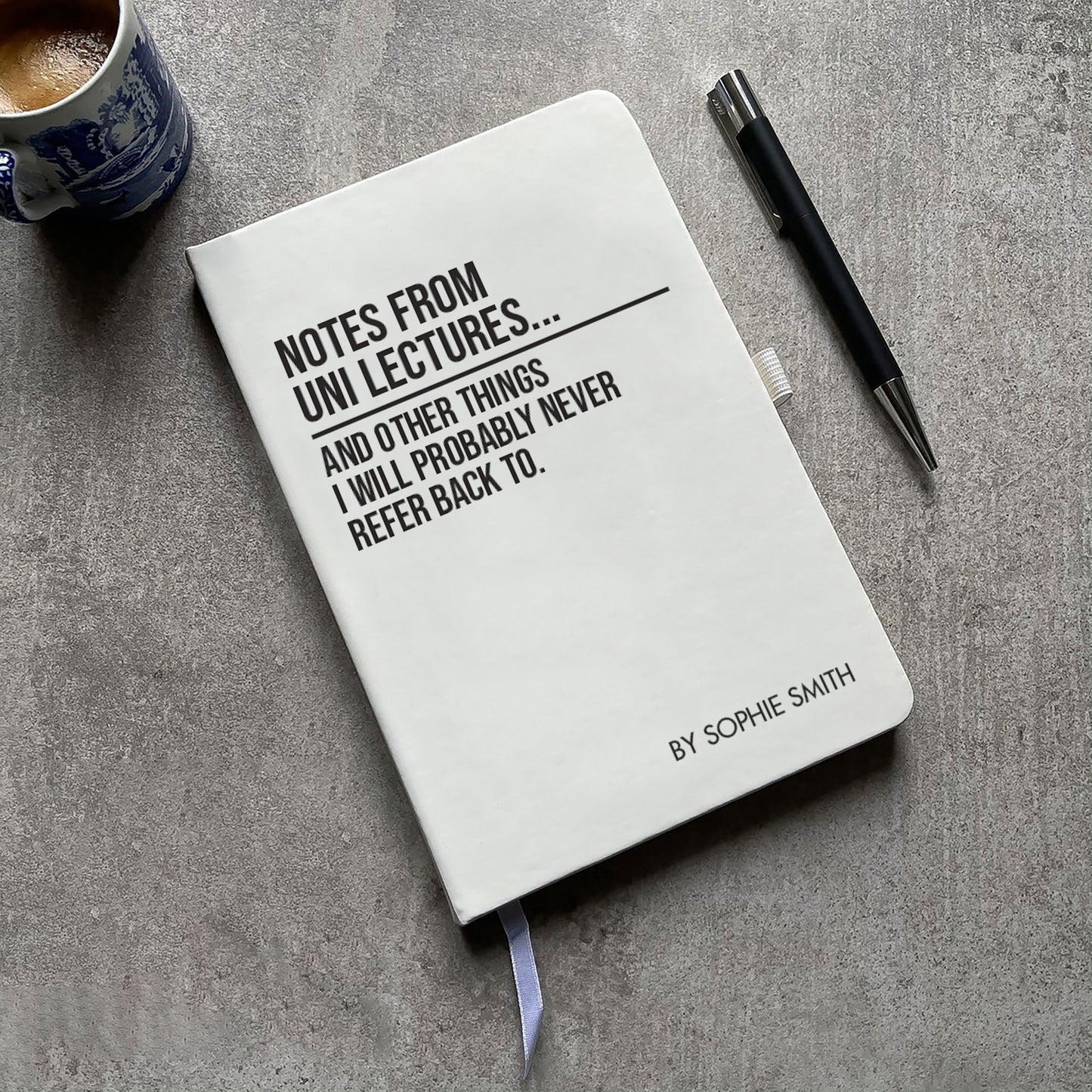 Funny Personalised "Notes From Uni Lectures" Notebook