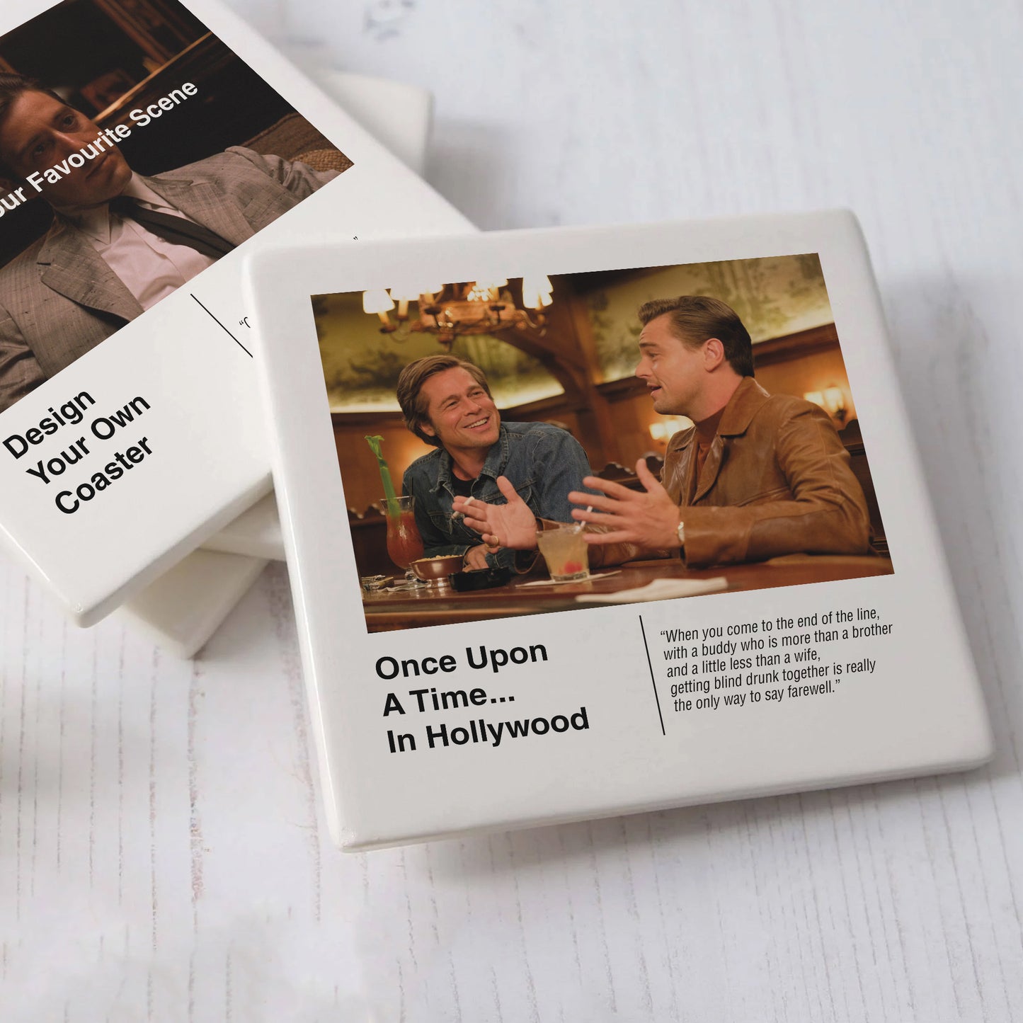 Once Upon A Time In Hollywood Ceramic Movie Drinks Coaster