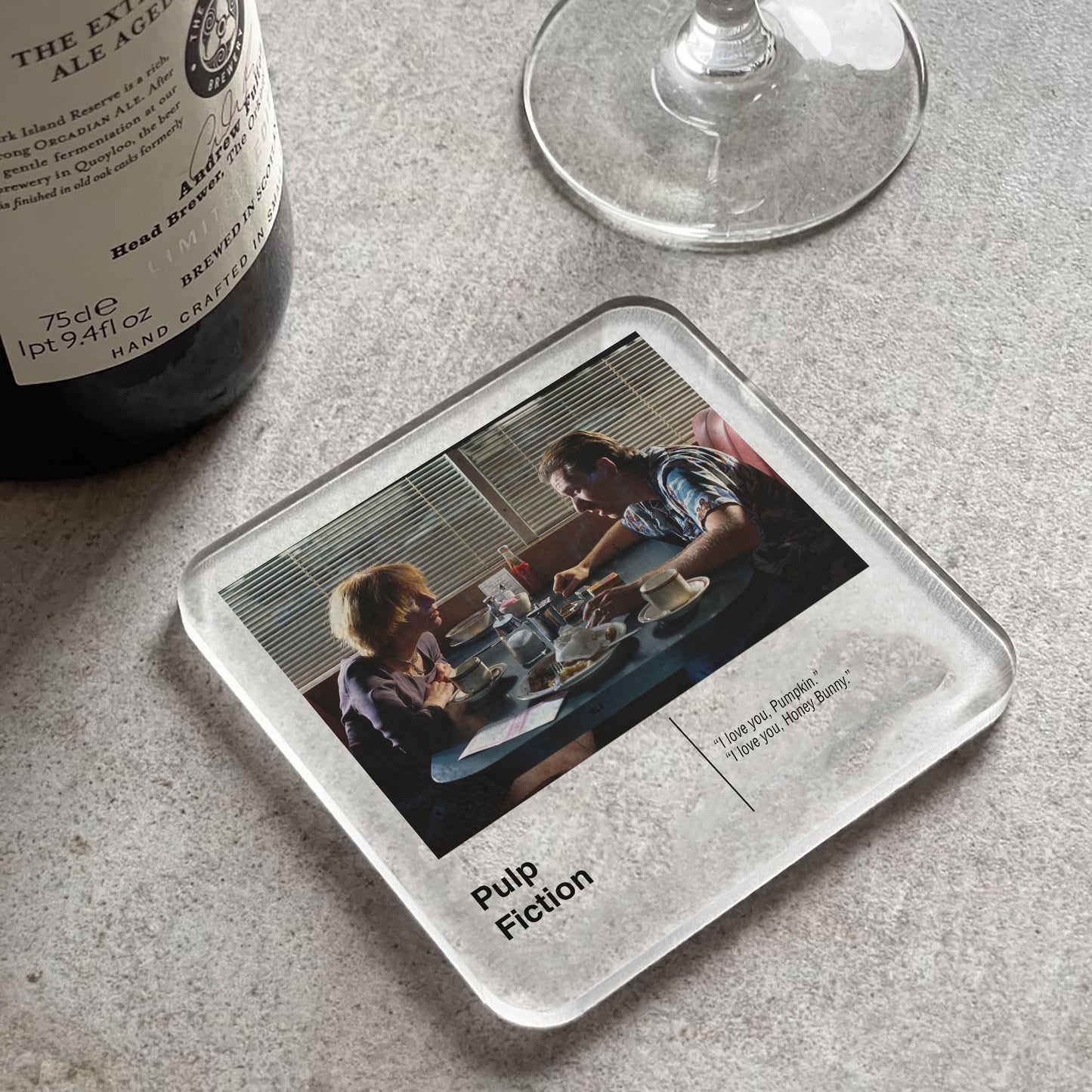 Pulp Fiction Movie Drinks Coaster