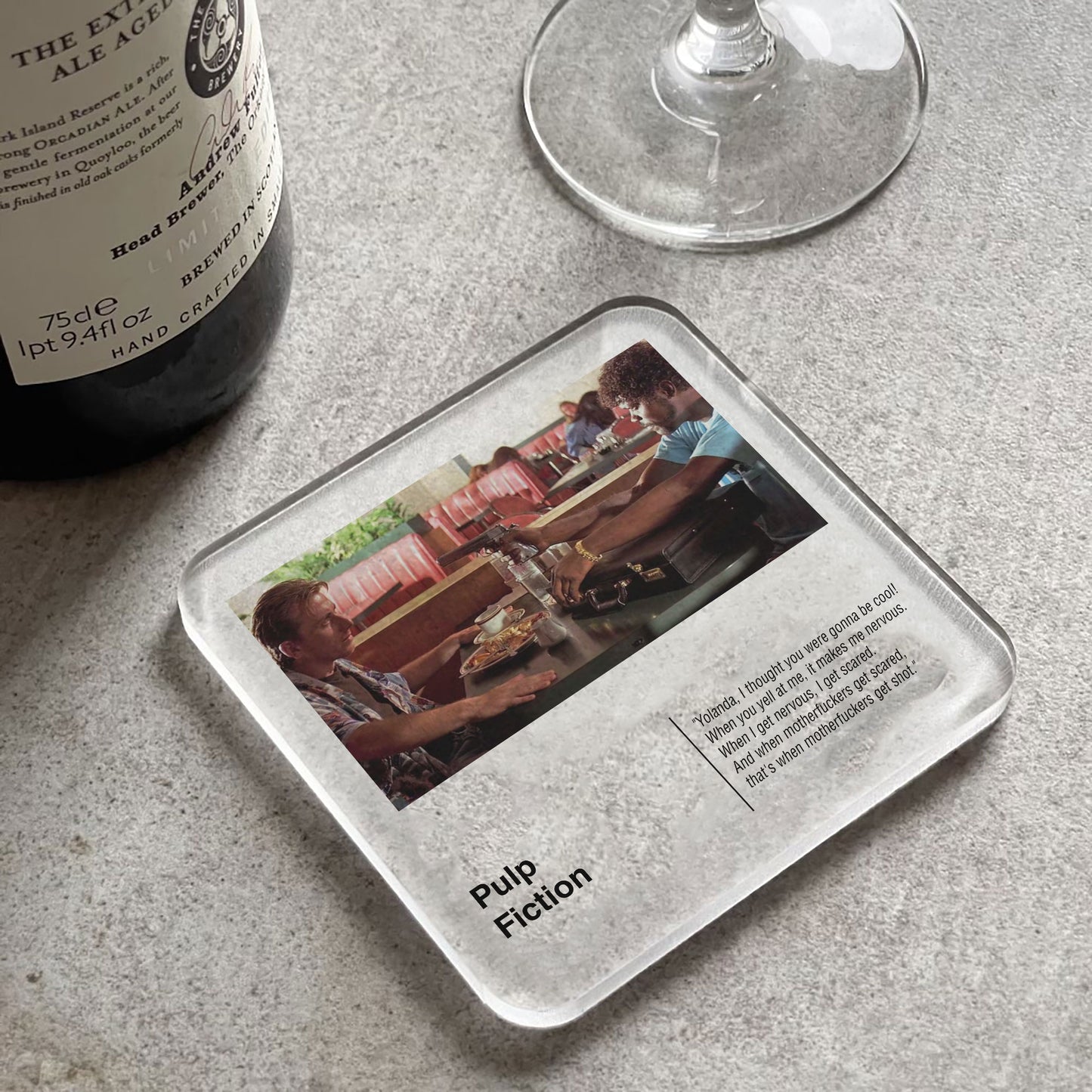 Pulp Fiction Movie Drinks Coaster