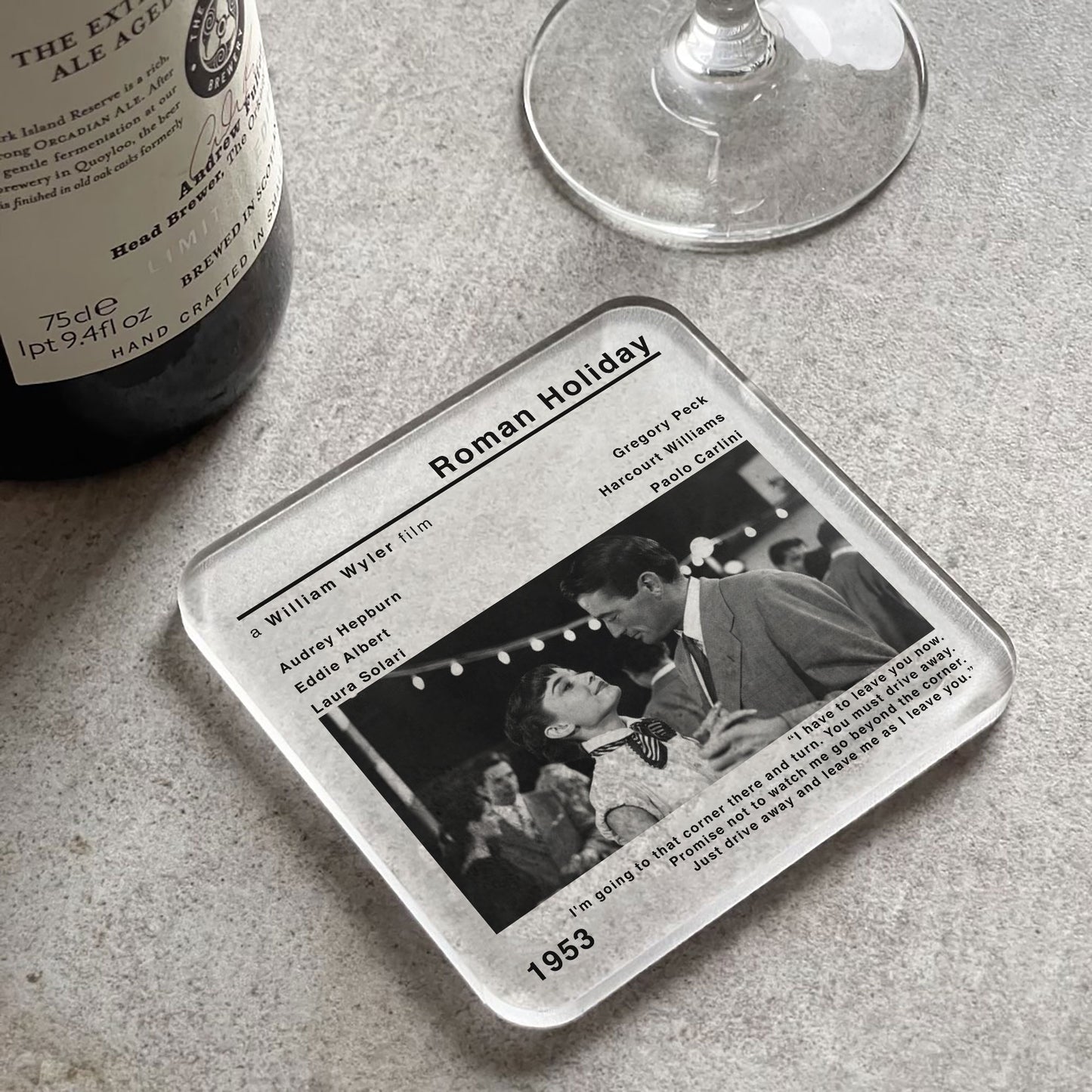 Roman Holiday Movie Film Coaster