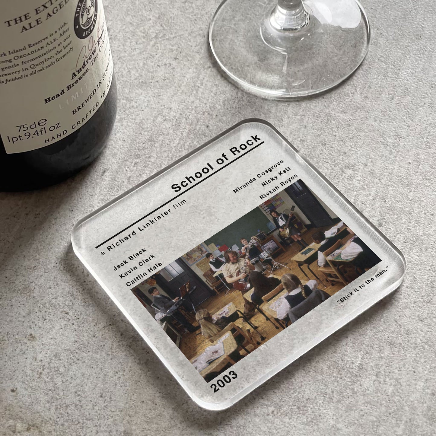 School of Rock Movie Film Coaster