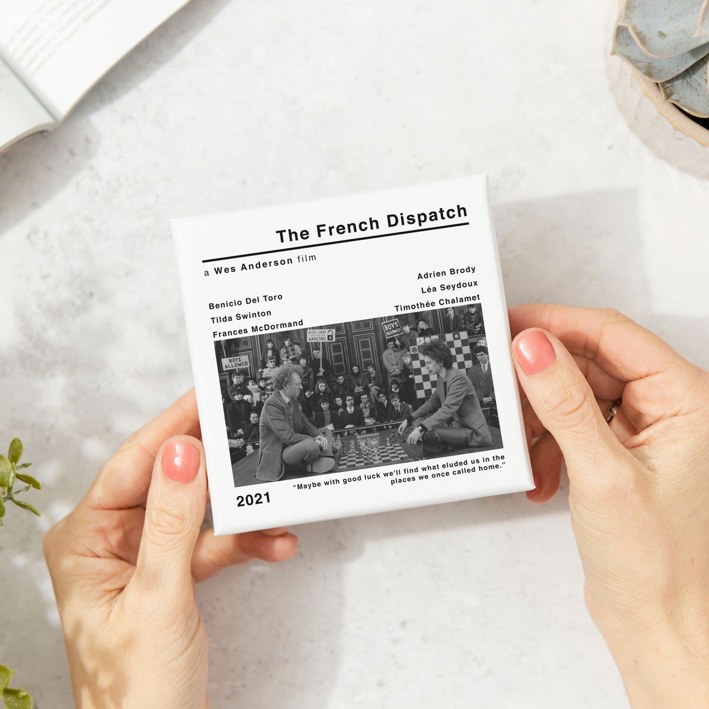 The French Dispatch Movie Film Coaster