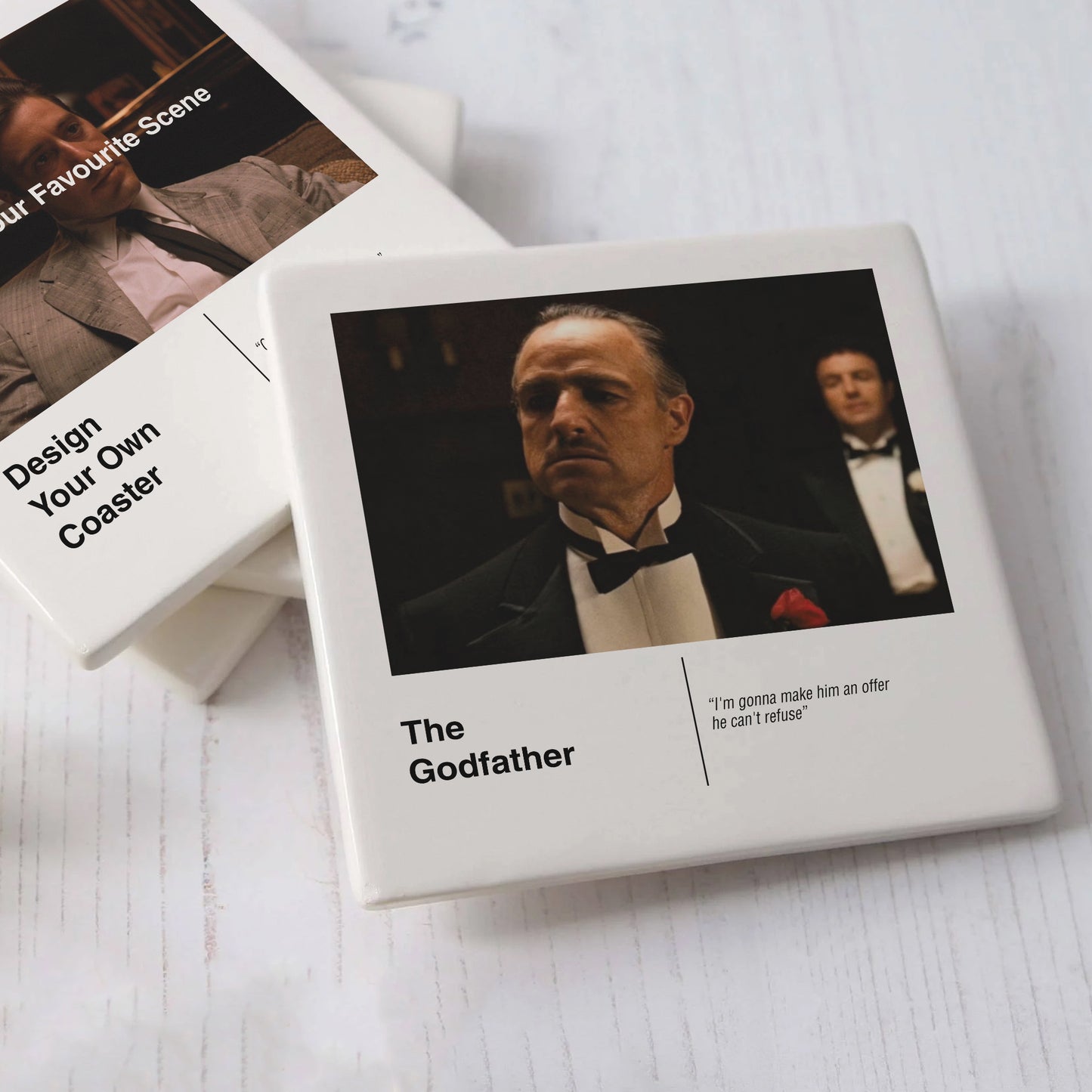 The Godfather Movie Drinks Coaster