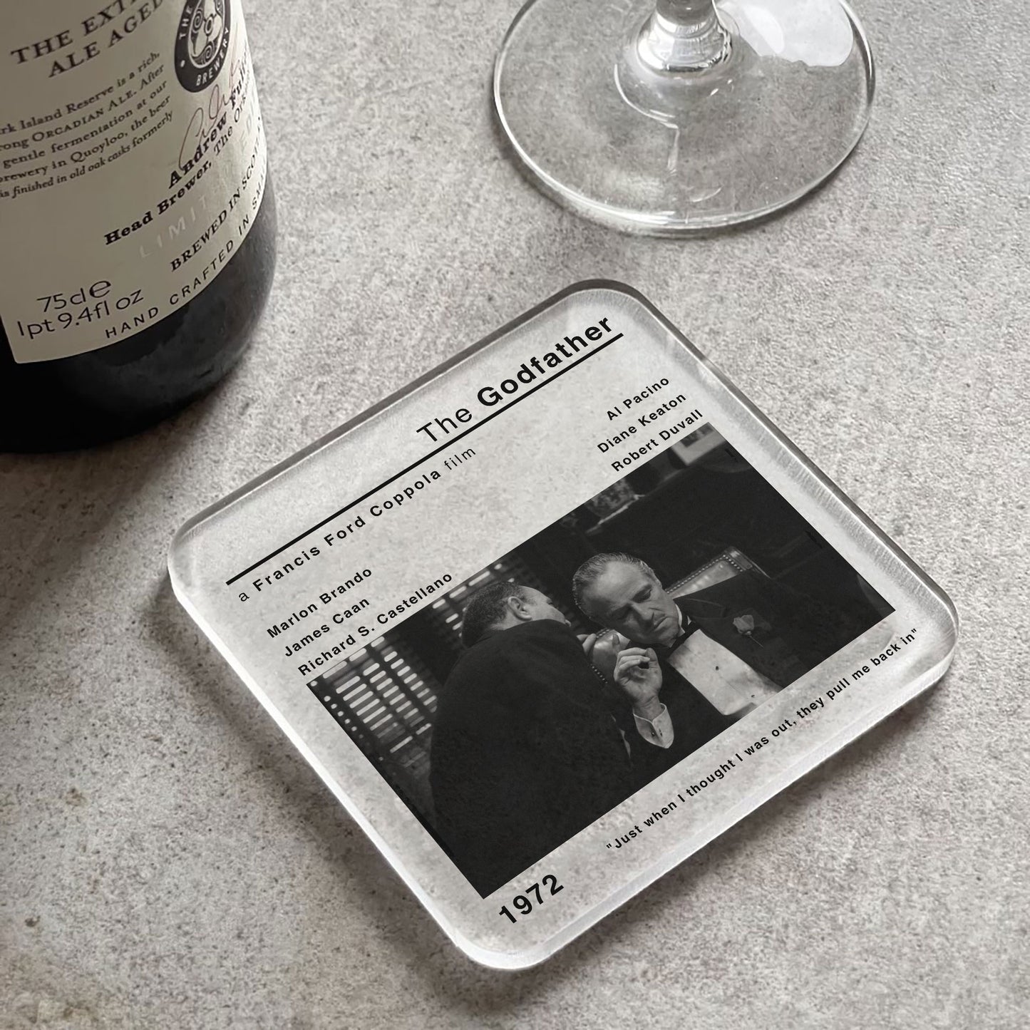 The Godfather Movie Film Coaster