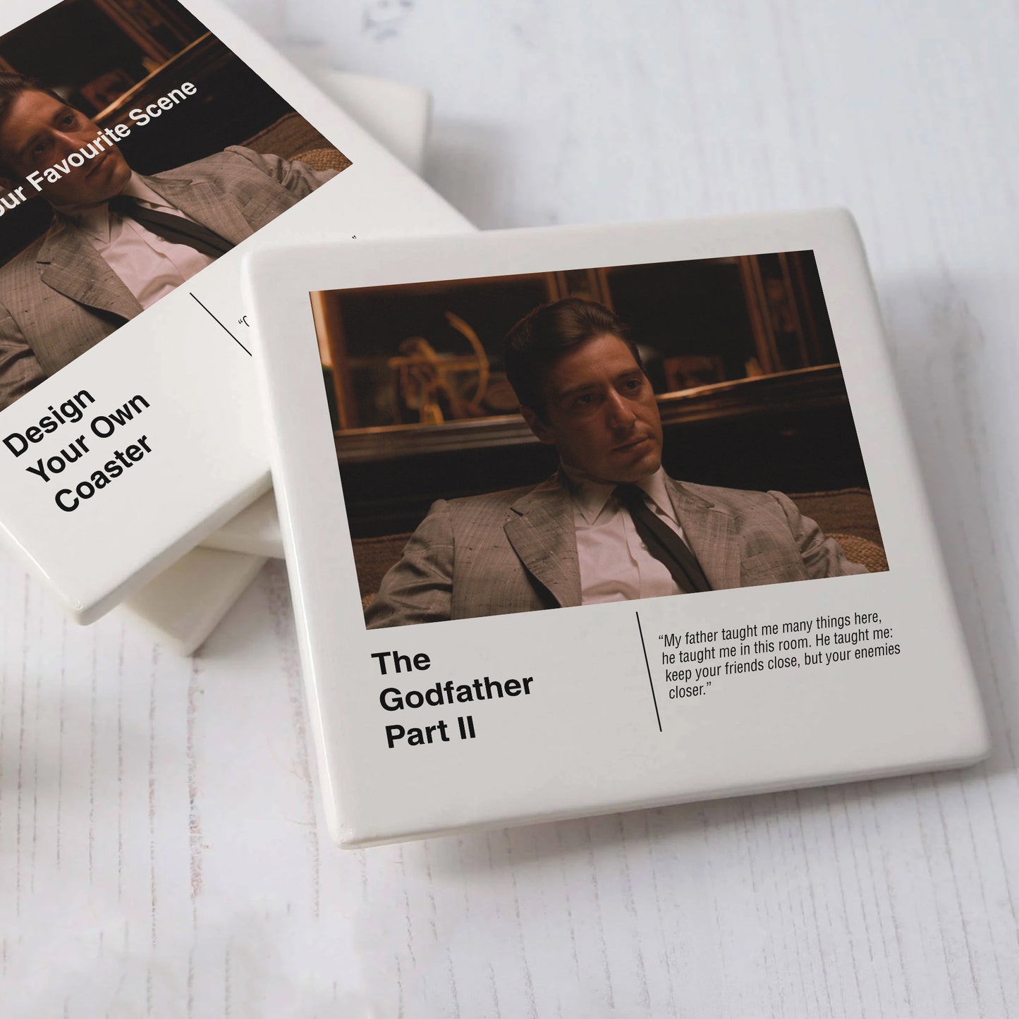 The Godfather II Movie Drinks Coaster