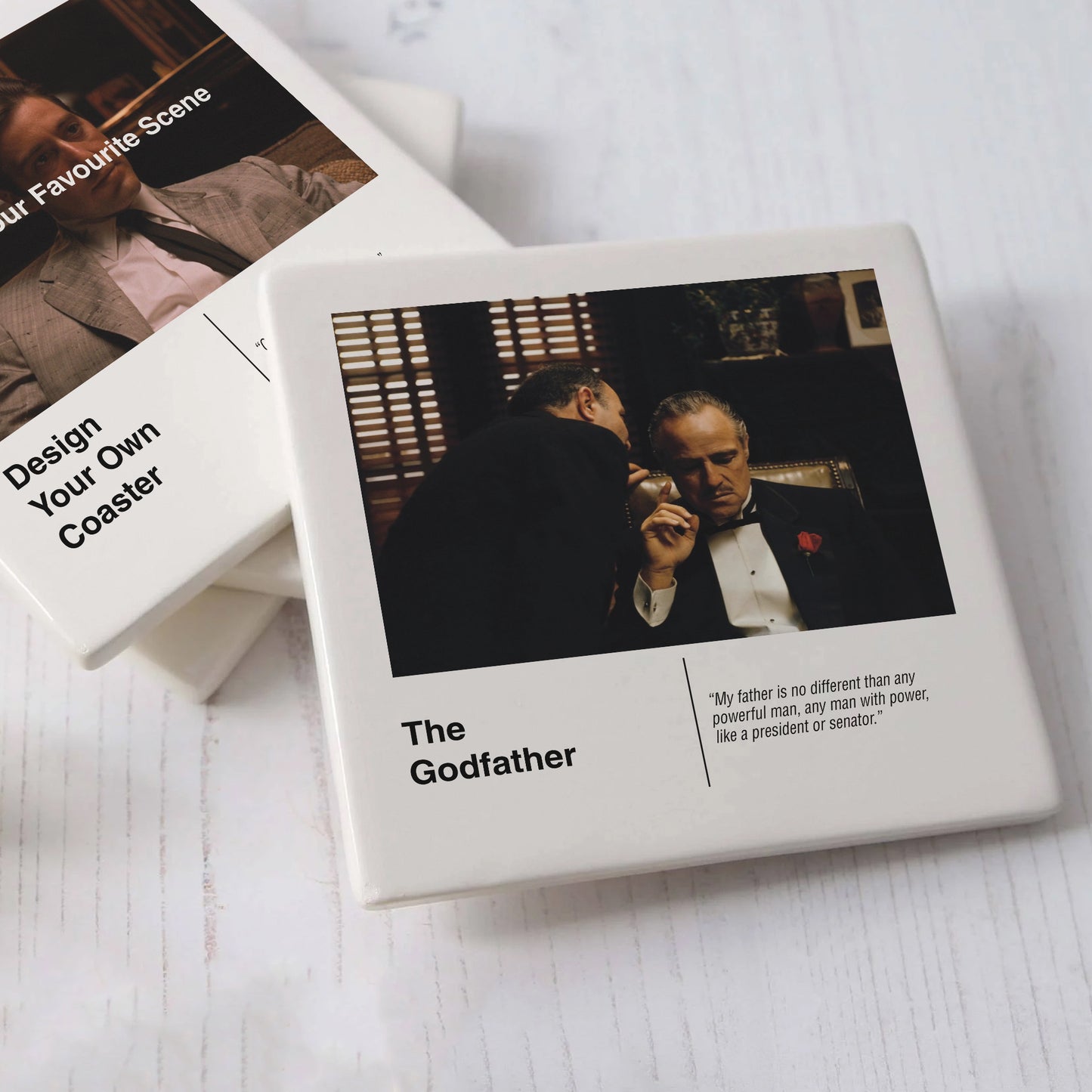 The Godfather Movie Drinks Coaster