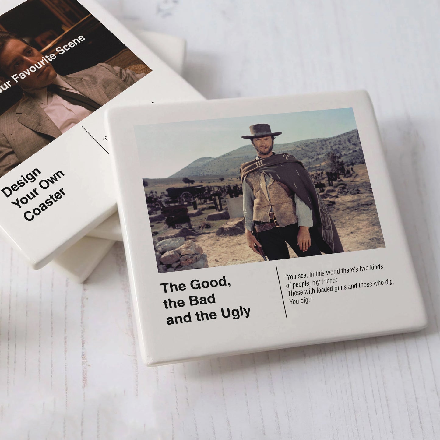 The Good, The Bad And The Ugly Ceramic Movie Drinks Coaster