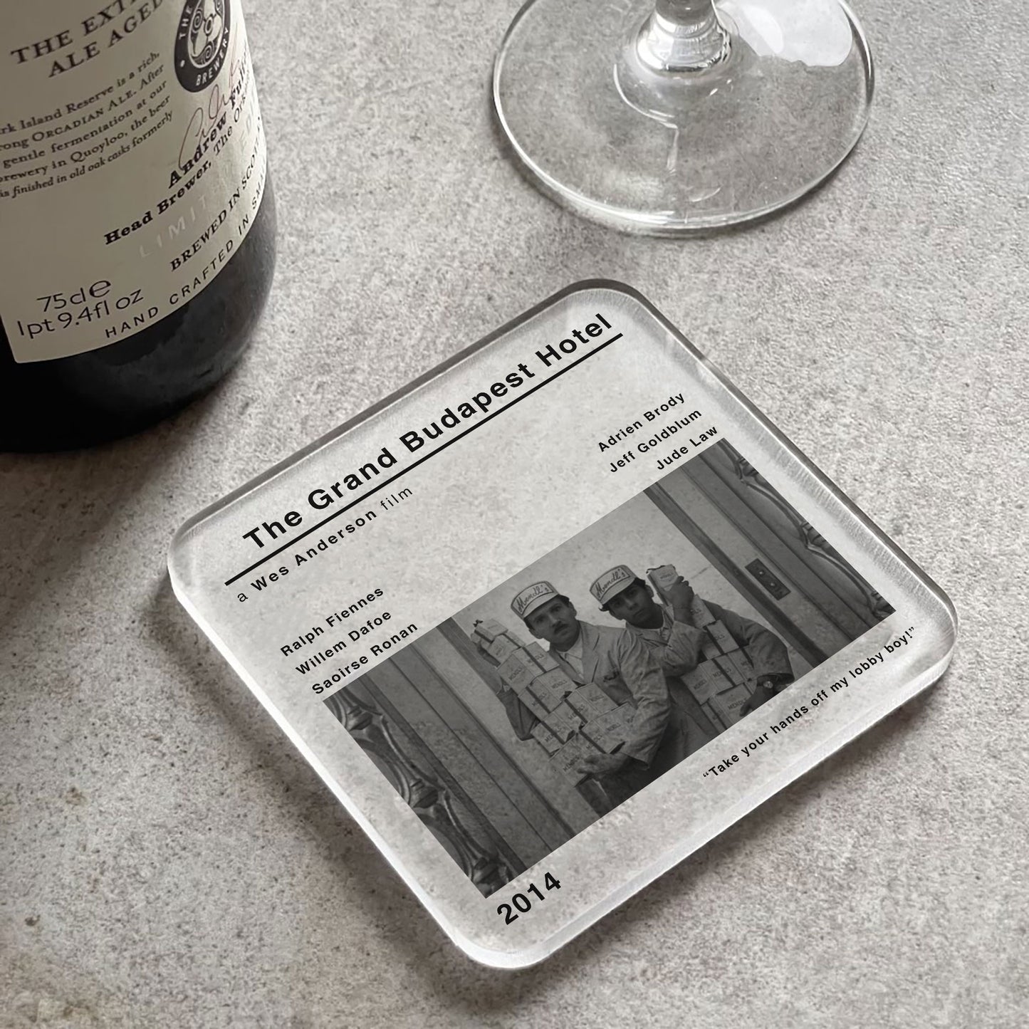 The Grand Budapest Hotel Movie Film Coaster