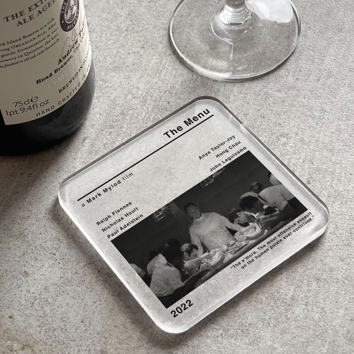 The Menu Movie Film Coaster