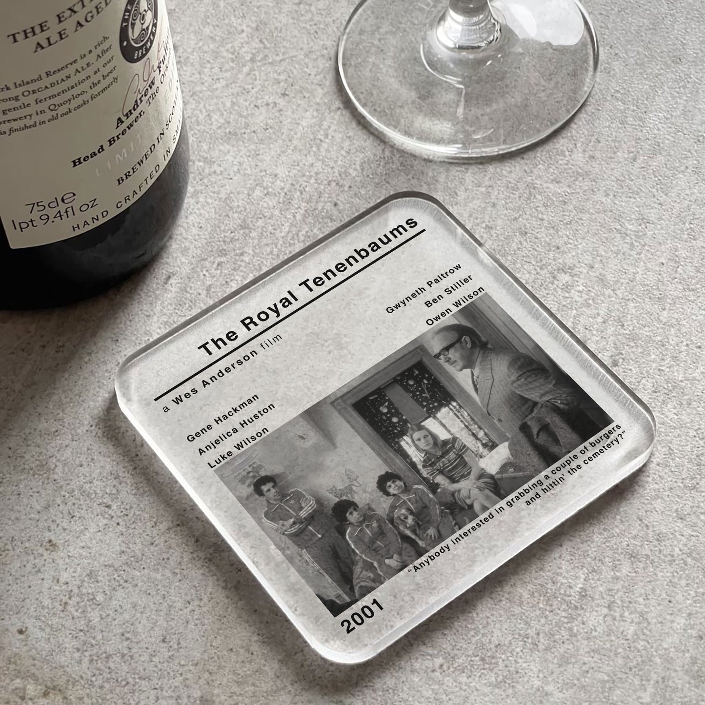 The Royal Tenenbaums Movie Film Coaster
