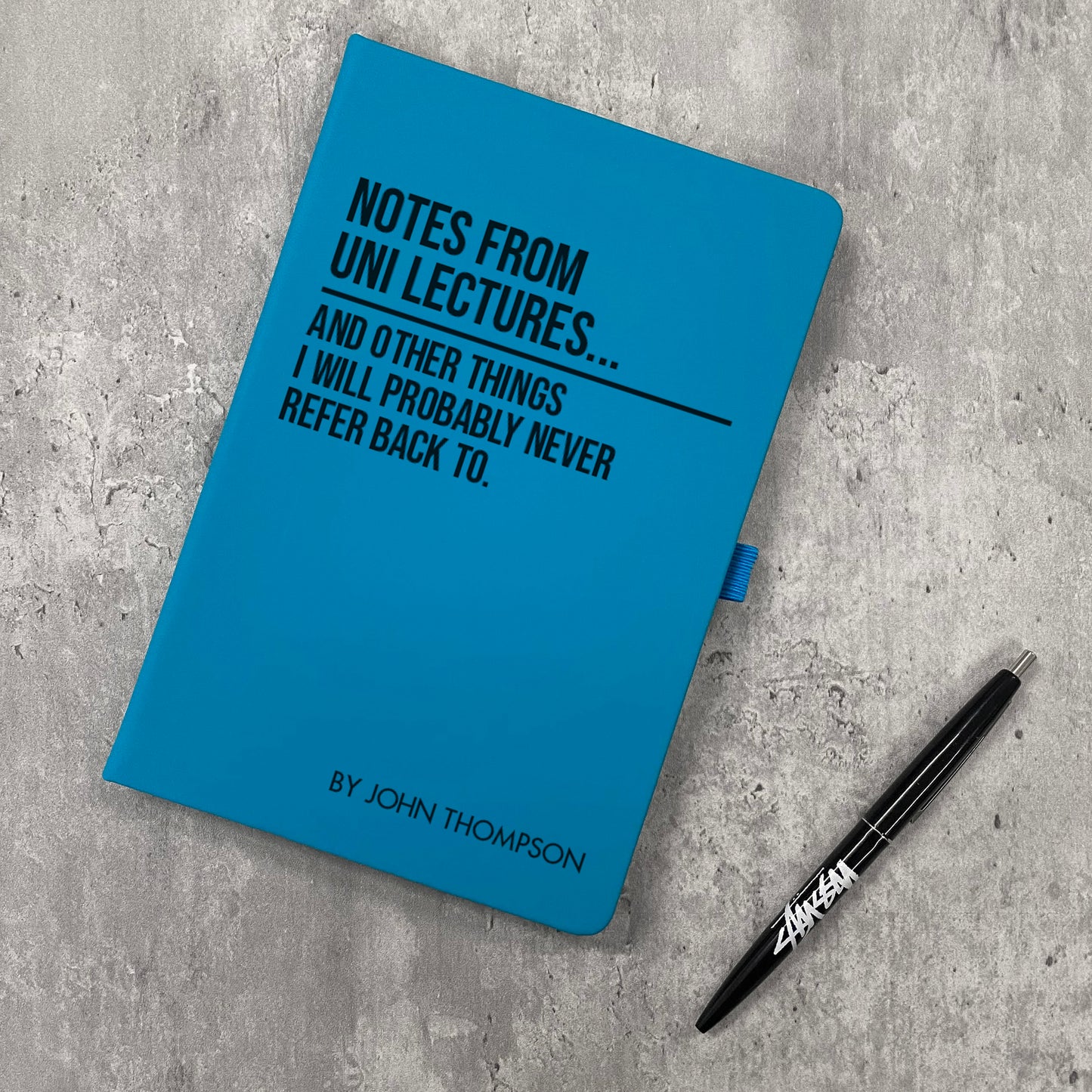 Funny Personalised "Notes From Uni Lectures" Notebook