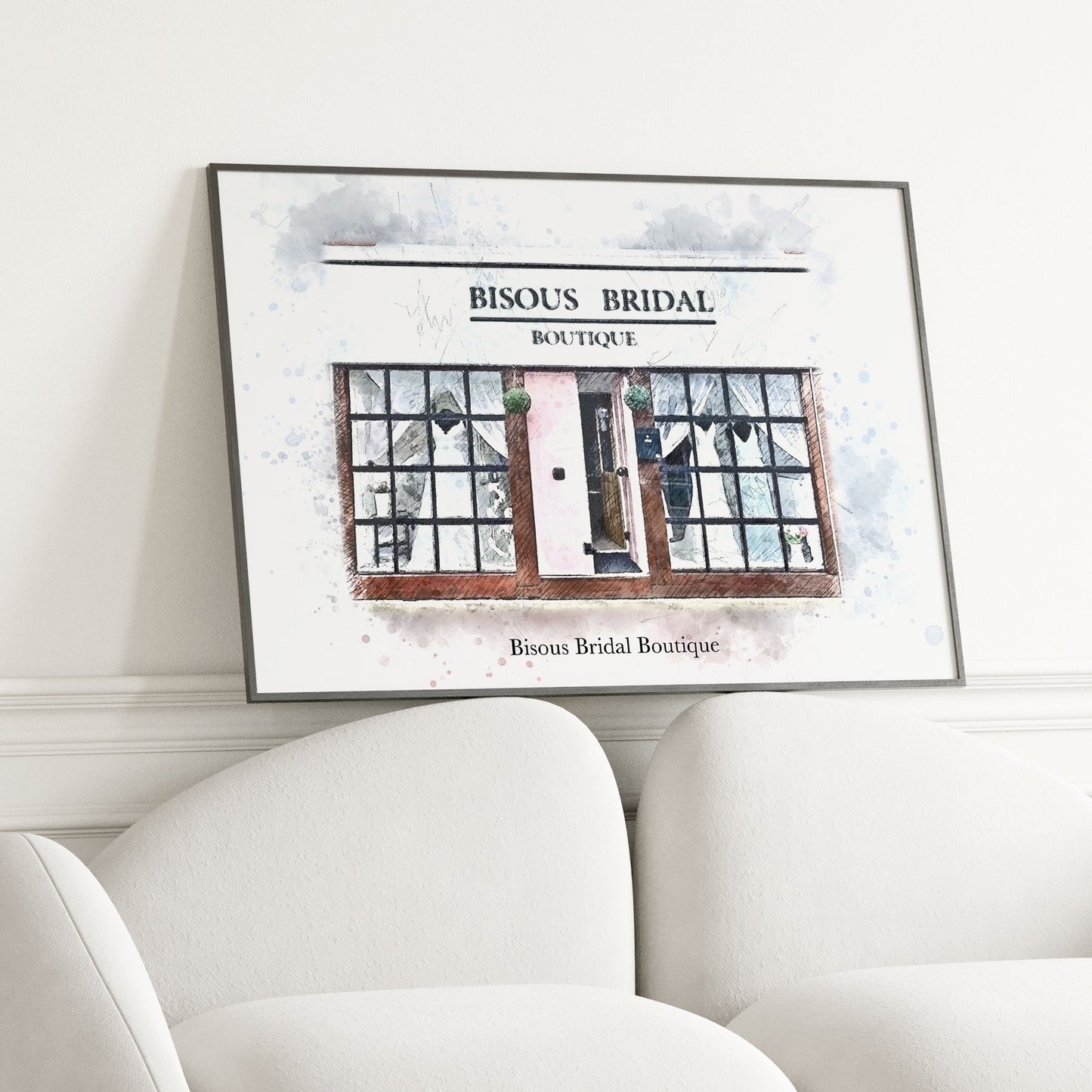 Personalised Watercolour Pub Portrait