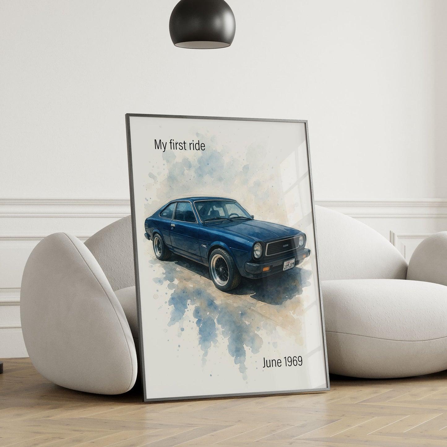 Personalised Car Watercolour Print From Your Photo