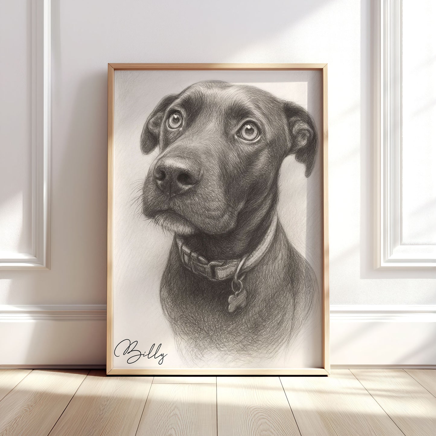 Personalised Sketch Style Pet Portrait Print