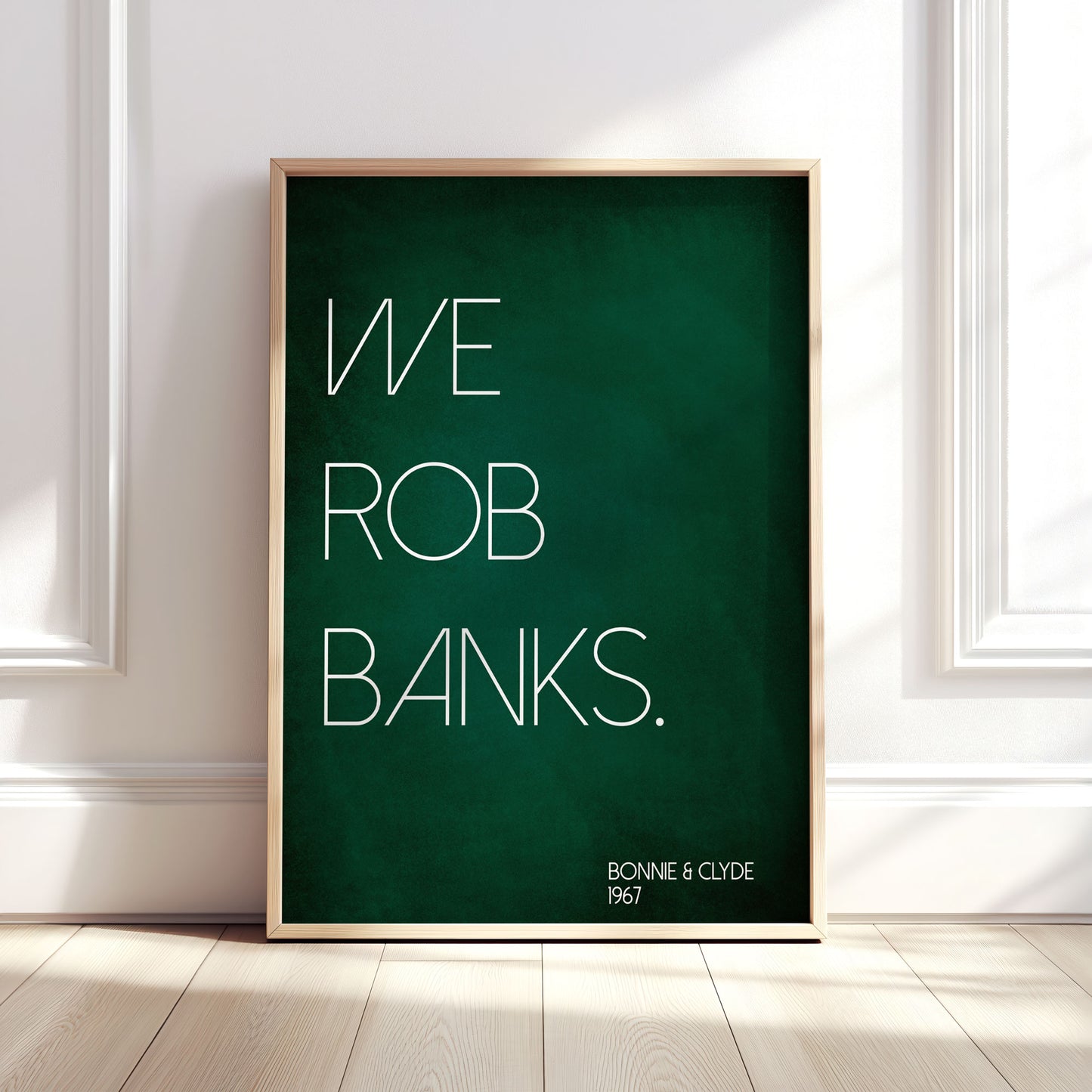 Your Own Movie/Song Quote Custom Emerald Green Print