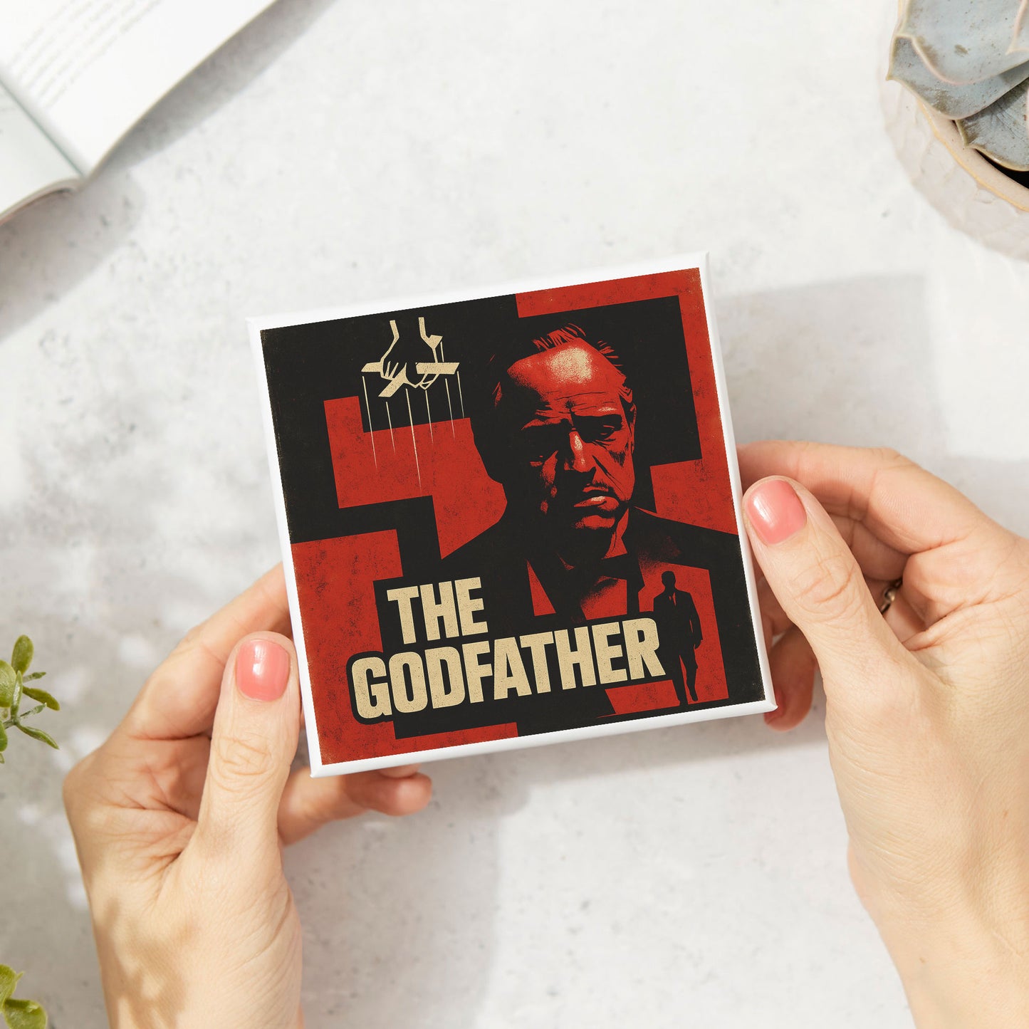 The Godfather Brutalism Style Movie Coaster