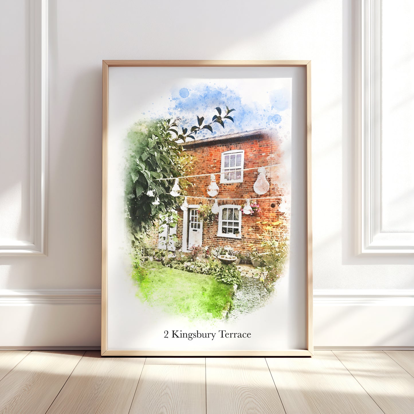 Personalised Watercolour Home Portrait