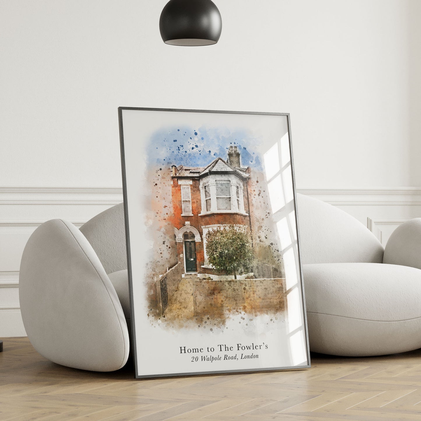 Personalised Watercolour Home Portrait