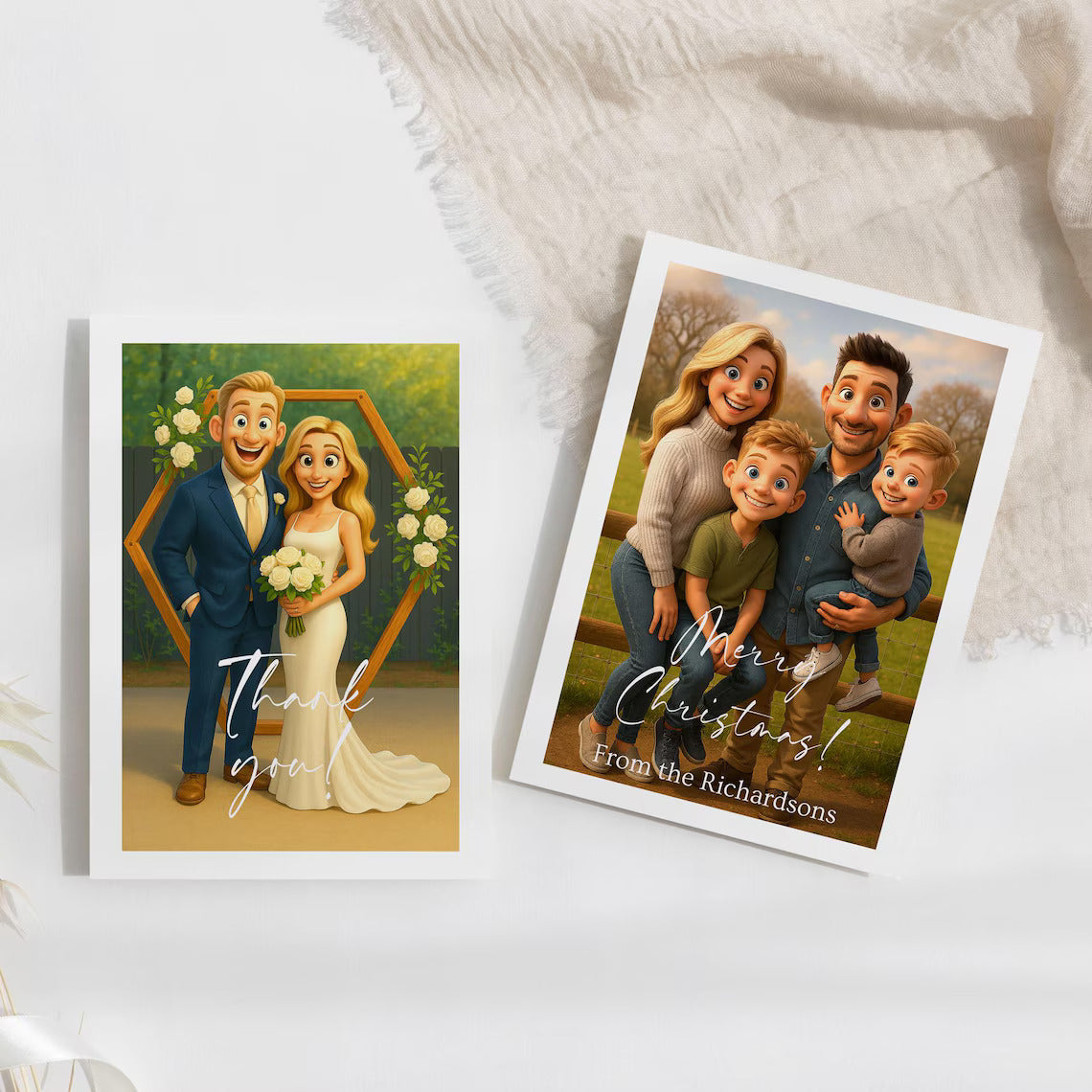Personalised 3D Animated Cartoon Card