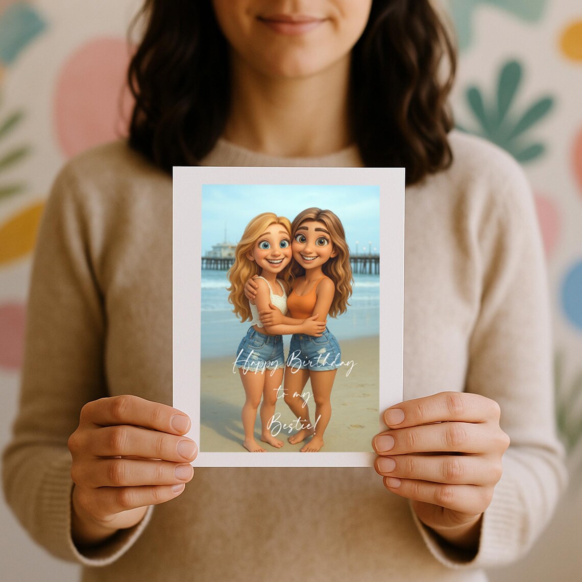 Personalised 3D Animated Cartoon Card