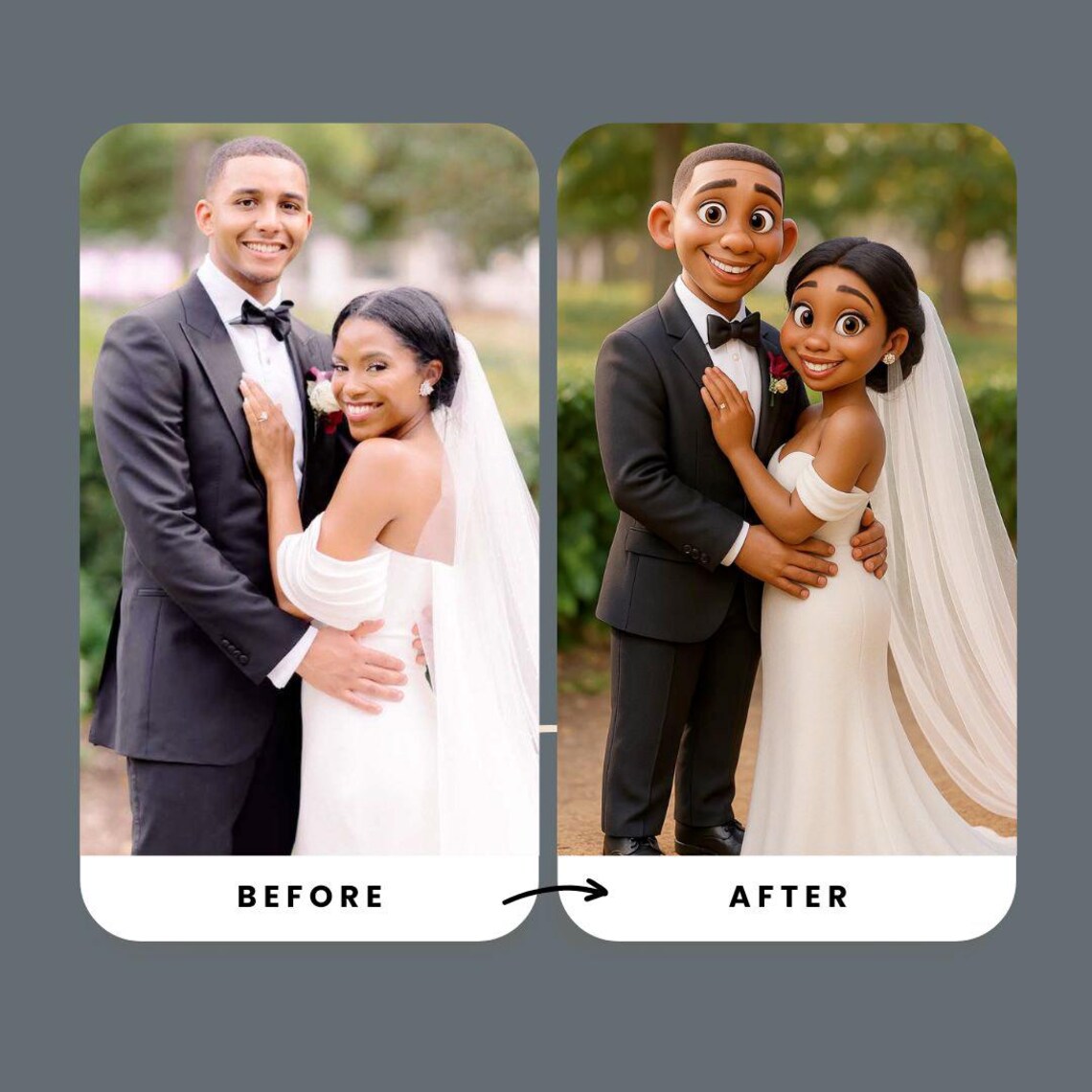 Personalised 3D Animated Cartoon Card