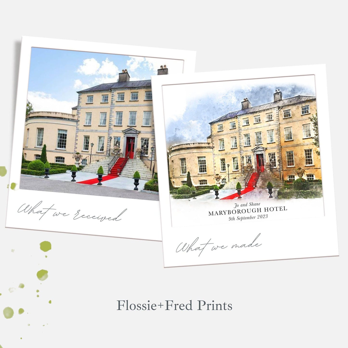 Personalised Watercolour New Home Card from Your Own Photo | Custom Greeting Cards | Housewarming Cards