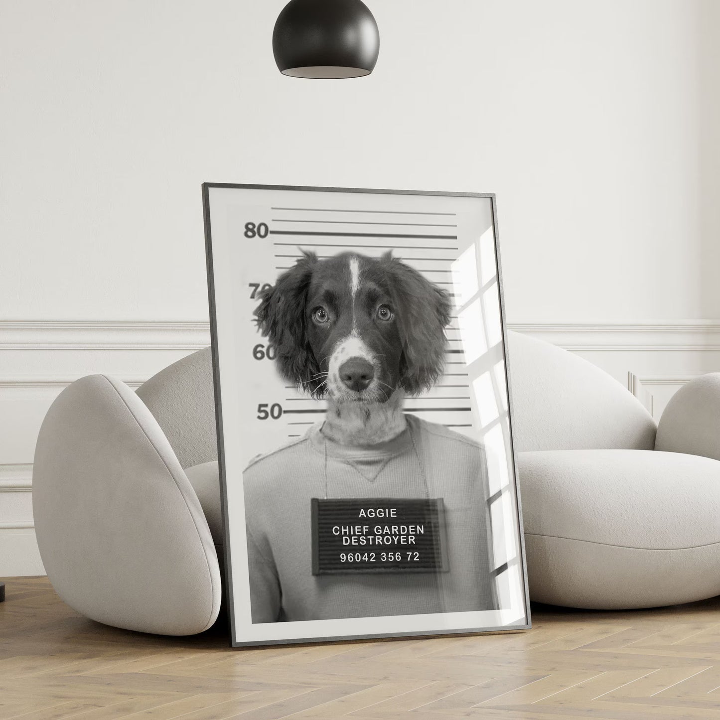 Personalised Dog Mugshot Print