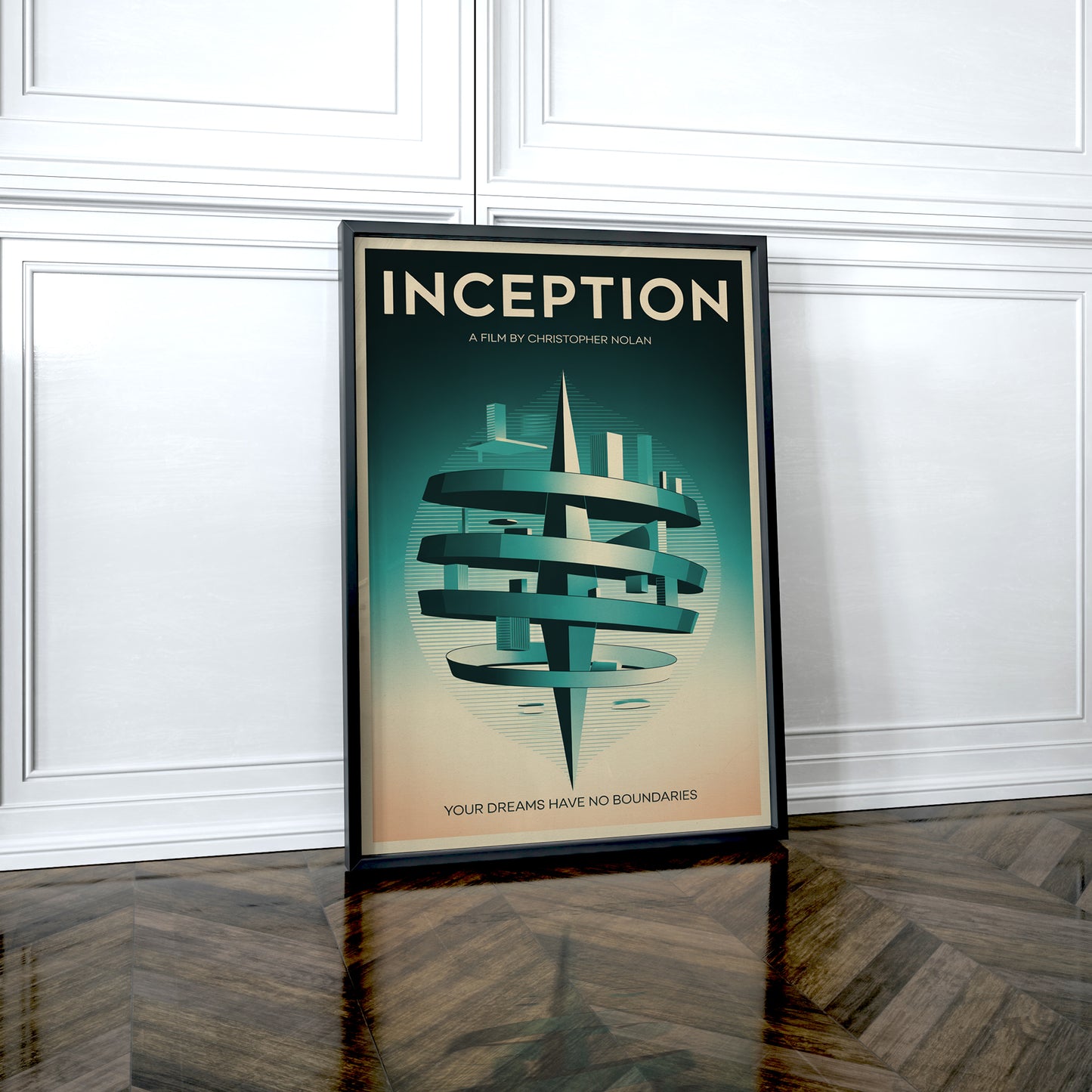 Inception Mid-Century Graphic Design Movie Poster