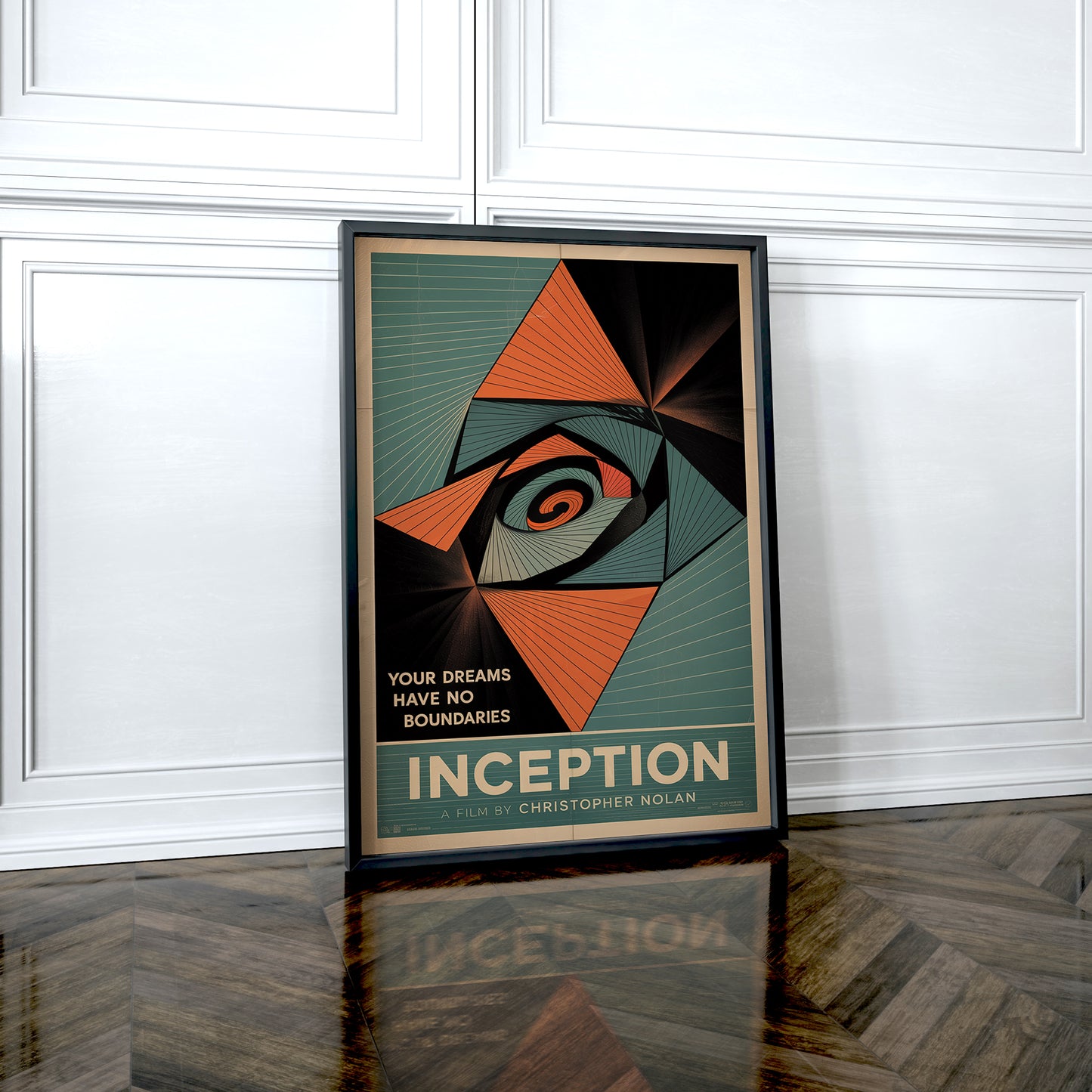 Inception Mid-Century Graphic Design Movie Poster