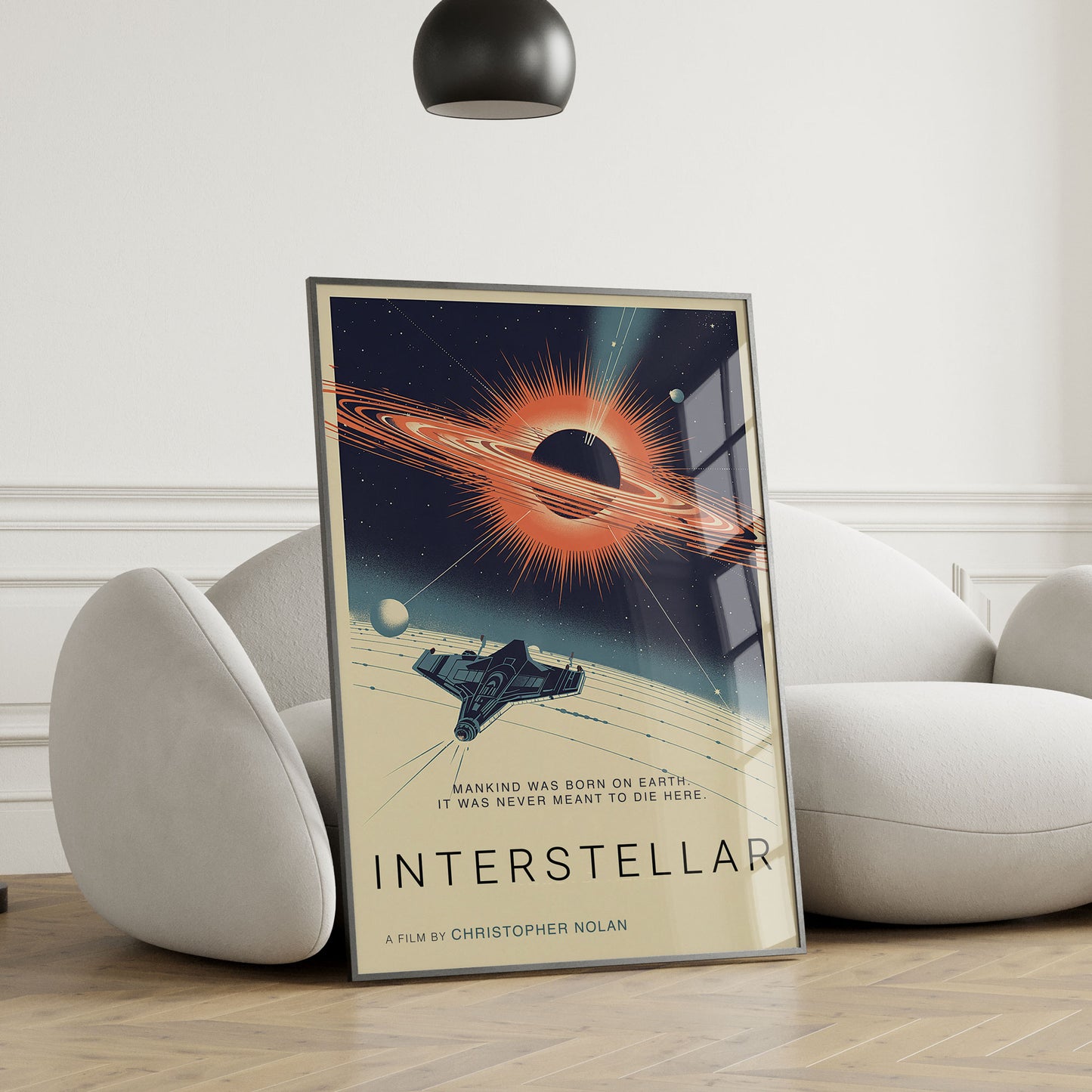 Interstellar Mid-Century Graphic Design Movie Poster