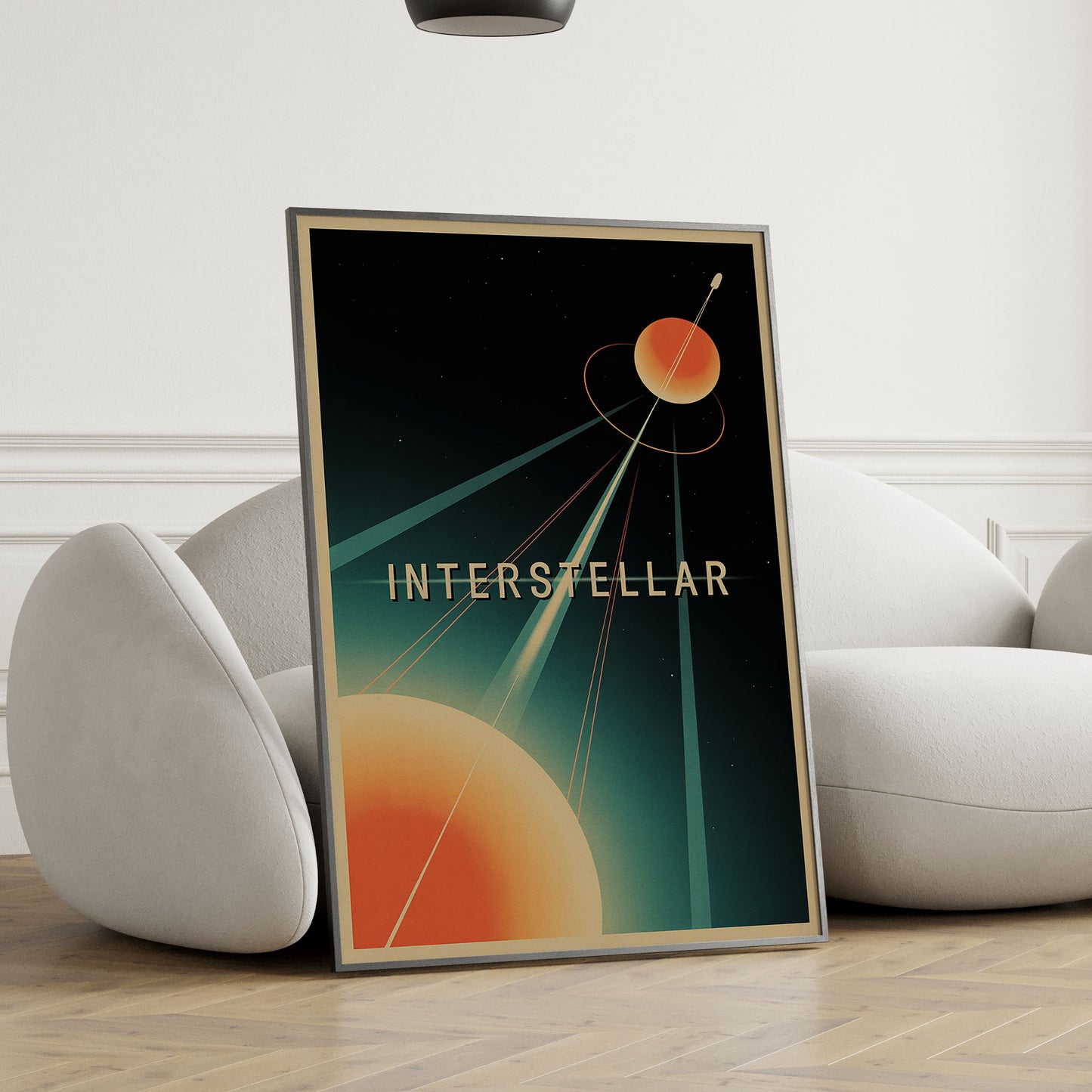 Interstellar Mid-Century Graphic Design Movie Poster