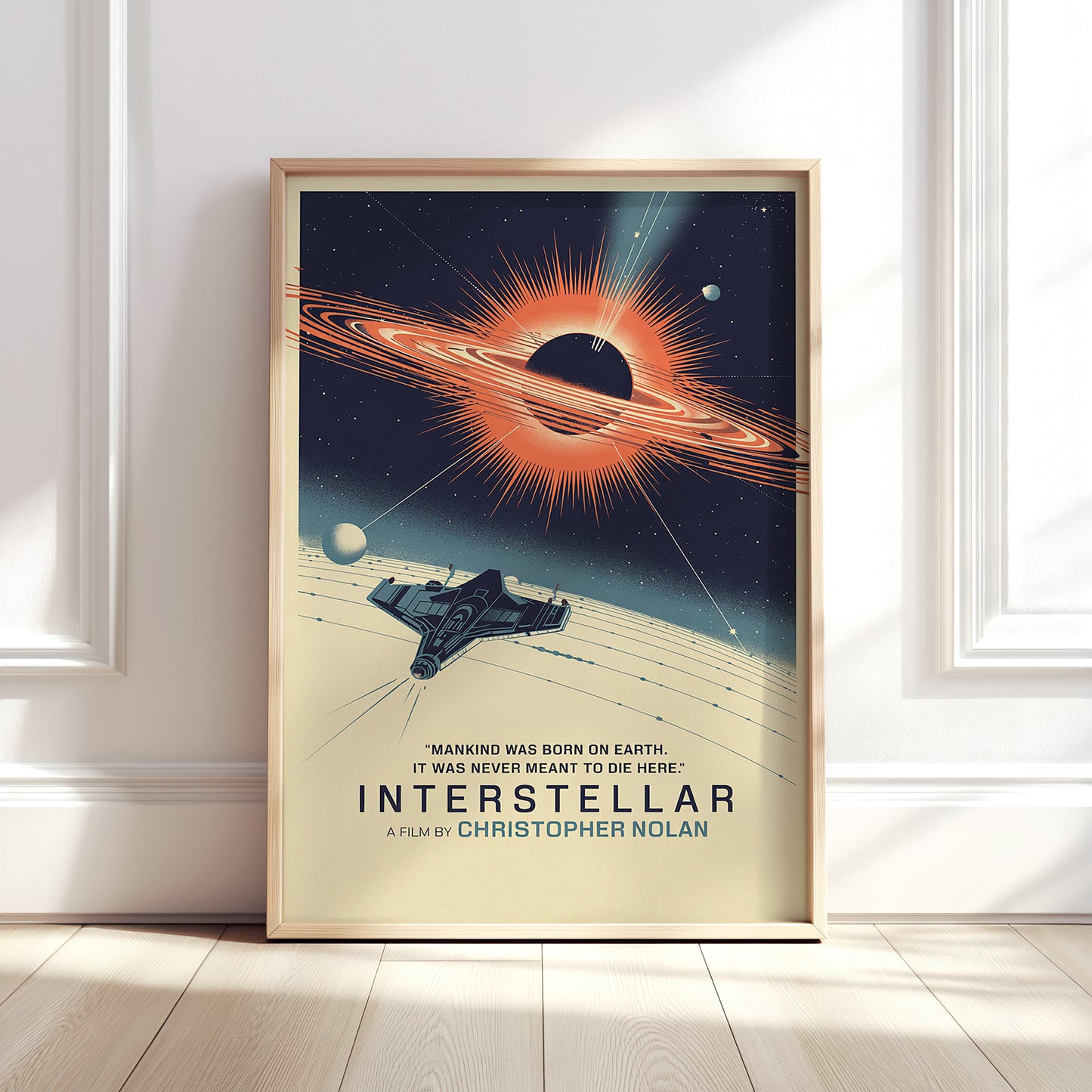 Interstellar Mid-Century Graphic Design Movie Poster