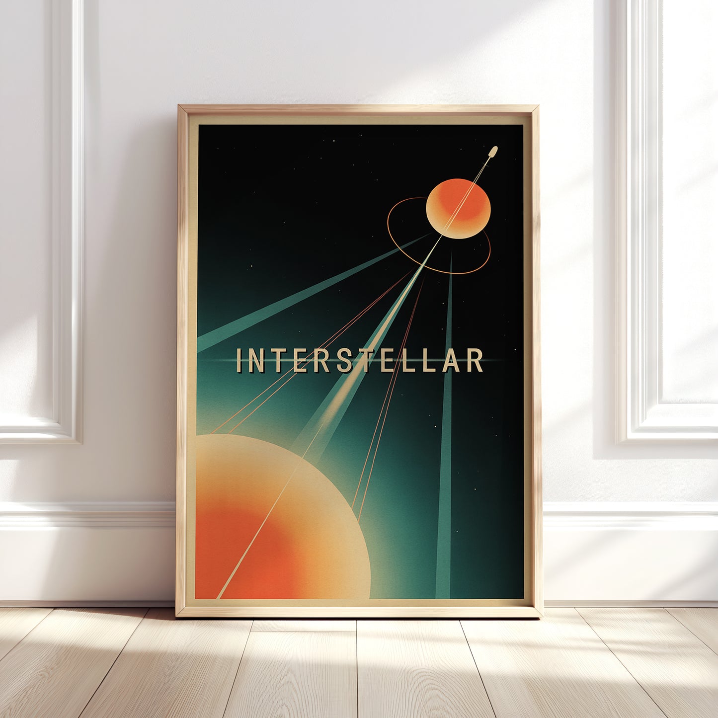 Interstellar Mid-Century Graphic Design Movie Poster