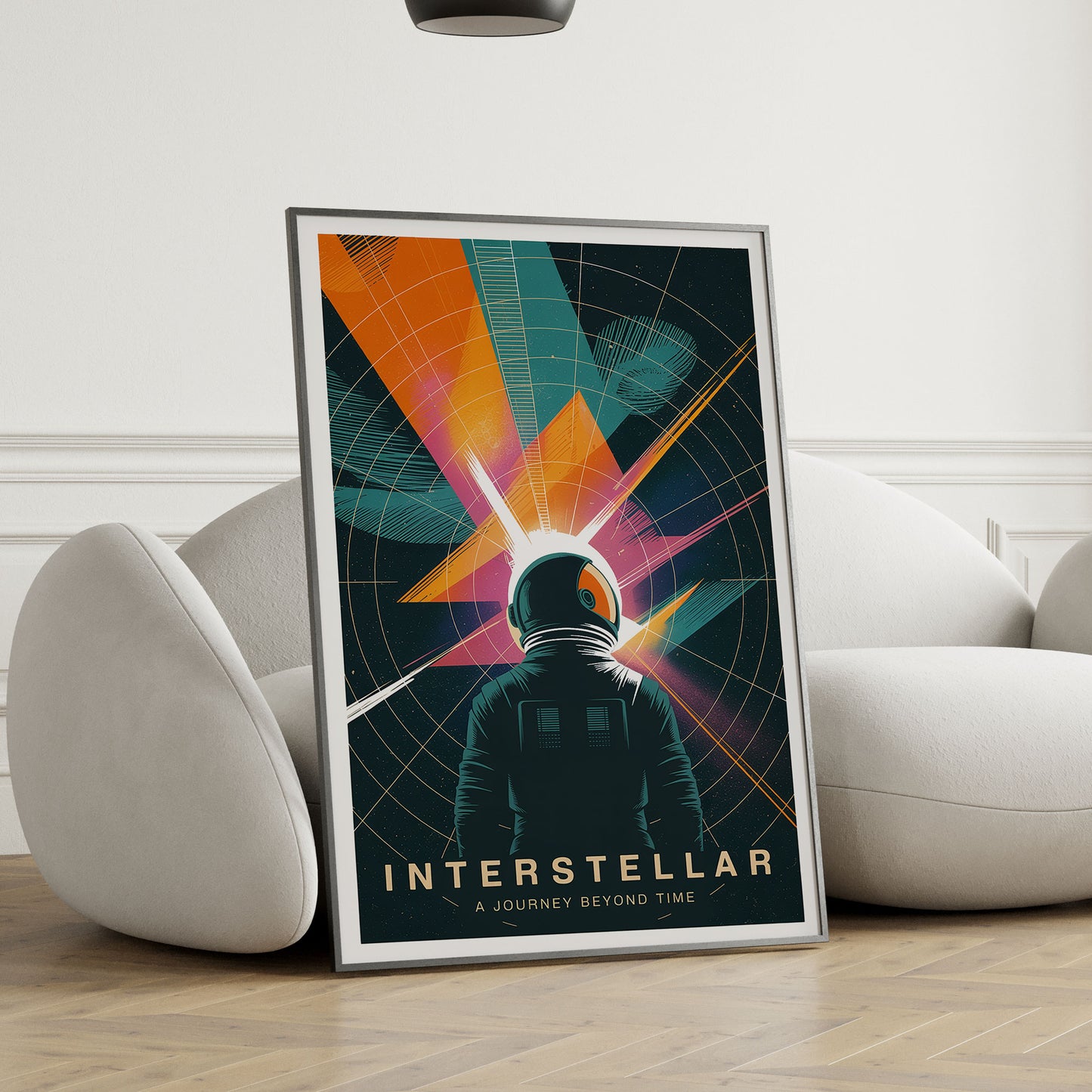 Interstellar Mid-Century Graphic Design Movie Poster