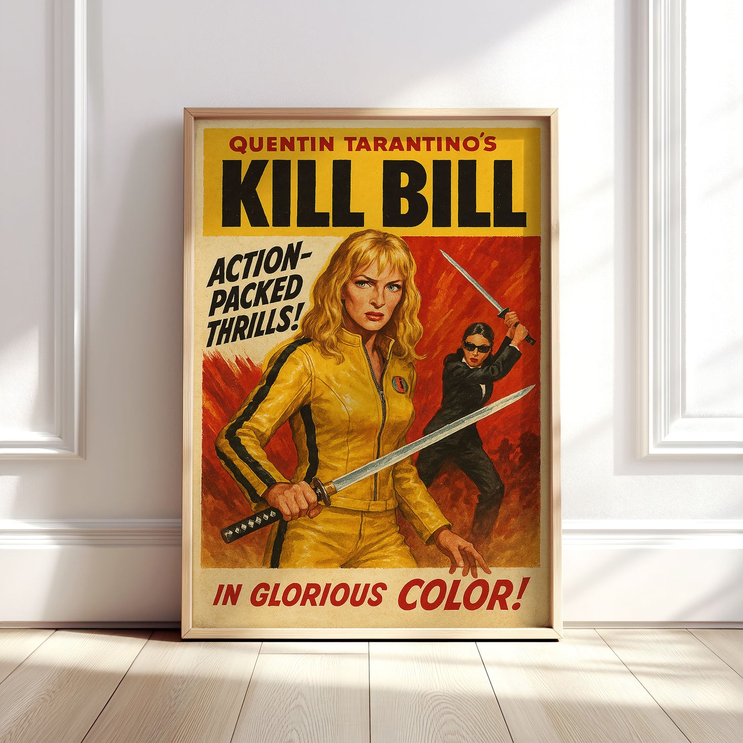 Kill Bill: Vol 1 1950's B-Movie Style Wall Poster